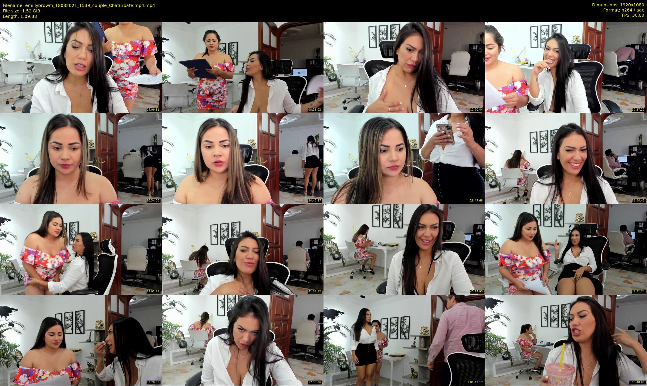 emillybrowm — 70 minute Chaturbate couple cam show recording, 1080p, Mar 18, 2021