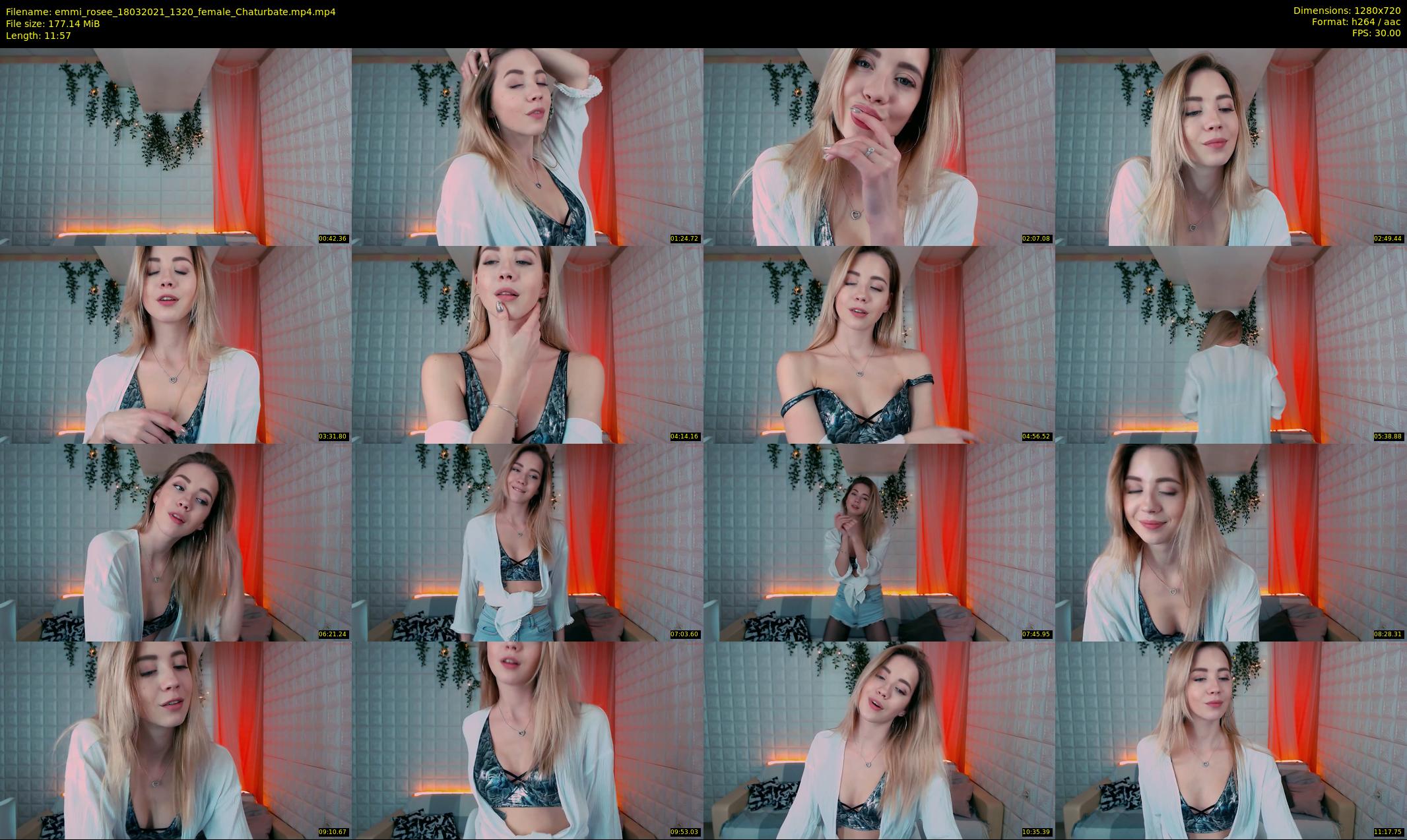 emmi_rosee — 12 minute Chaturbate female cam show recording, 720p, Mar 18, 2021