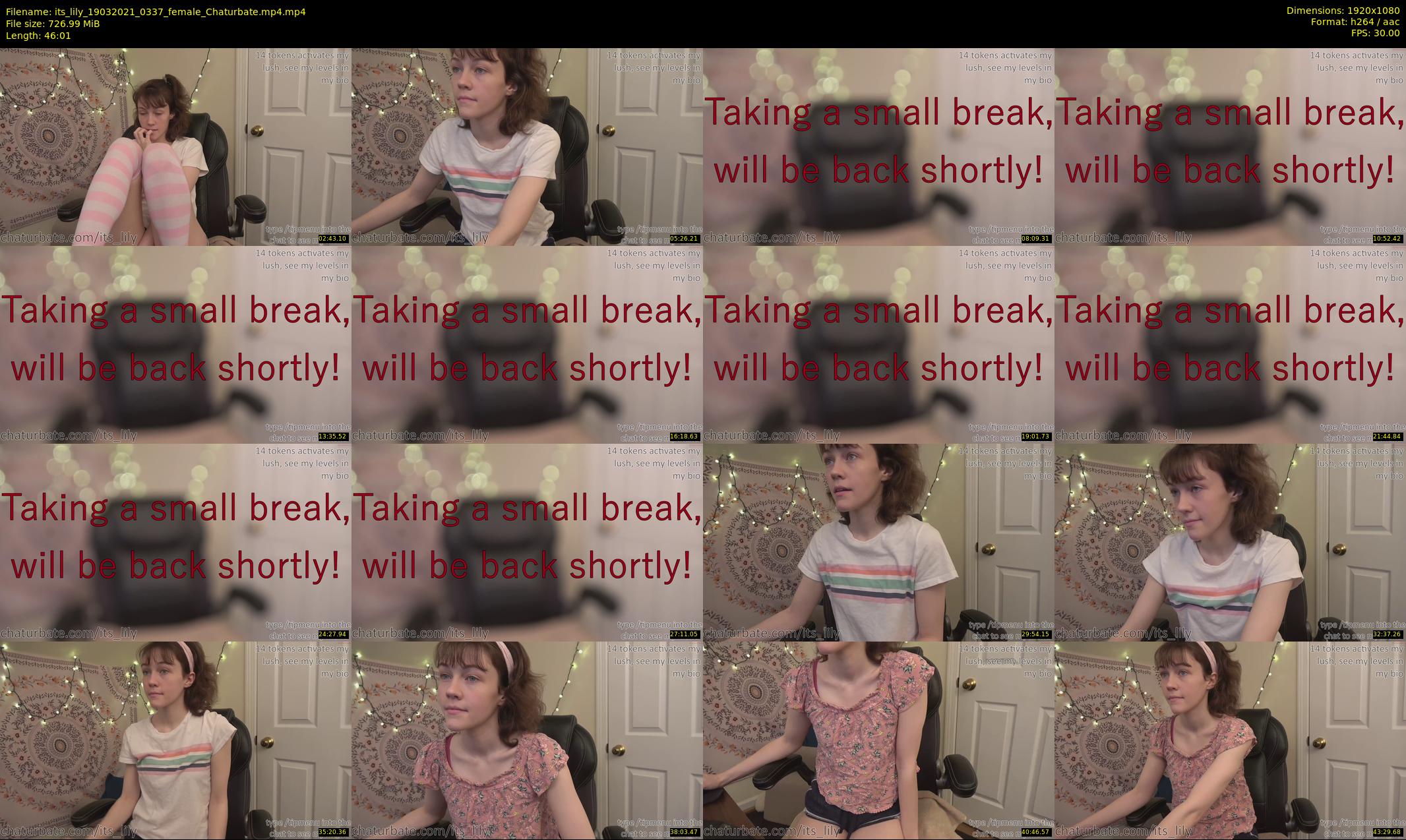 its_lily — 47 minute Chaturbate female cam show recording, 1080p, Mar 19, 2021