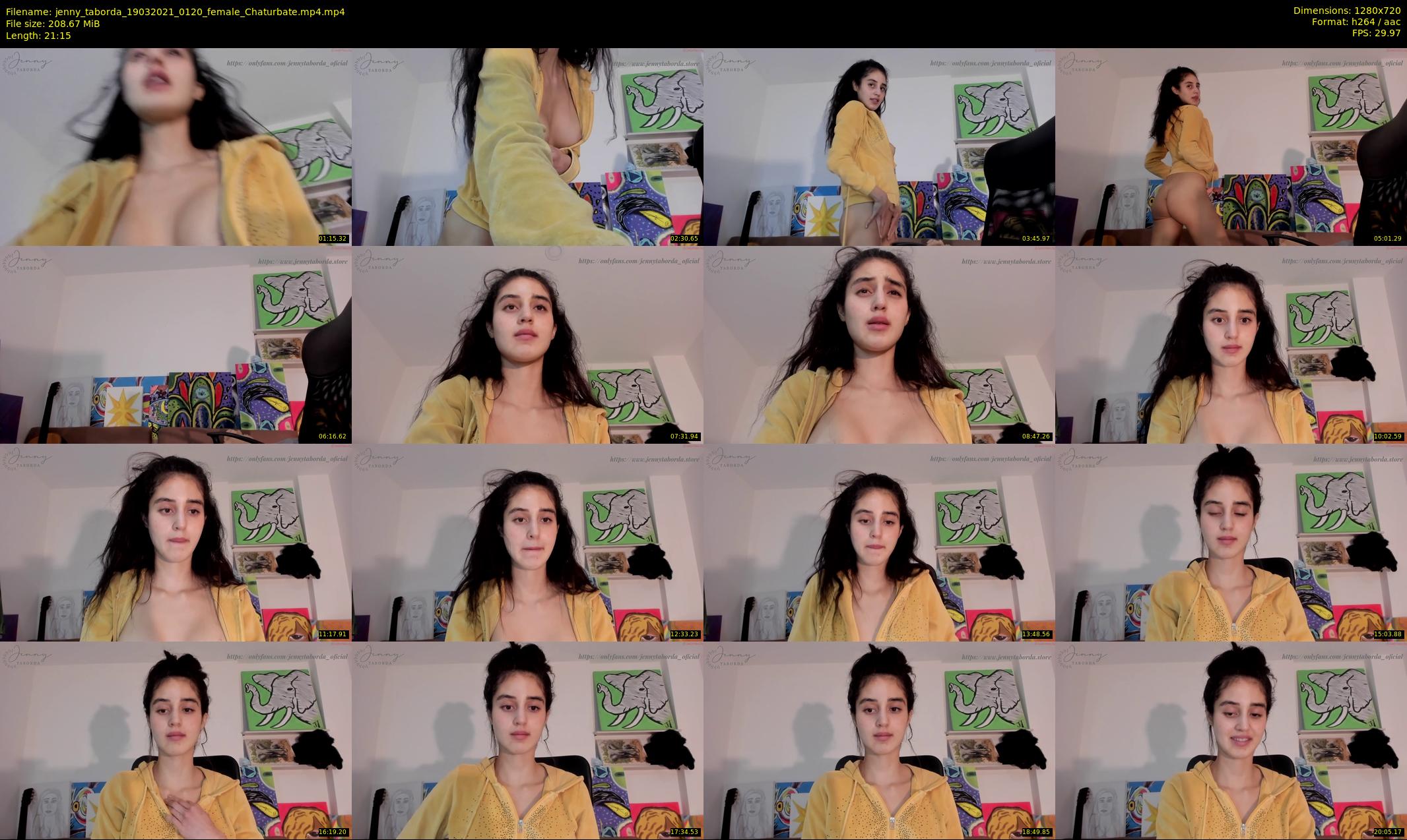jenny_taborda — 22 minute Chaturbate female cam show recording, 720p, Mar 19, 2021