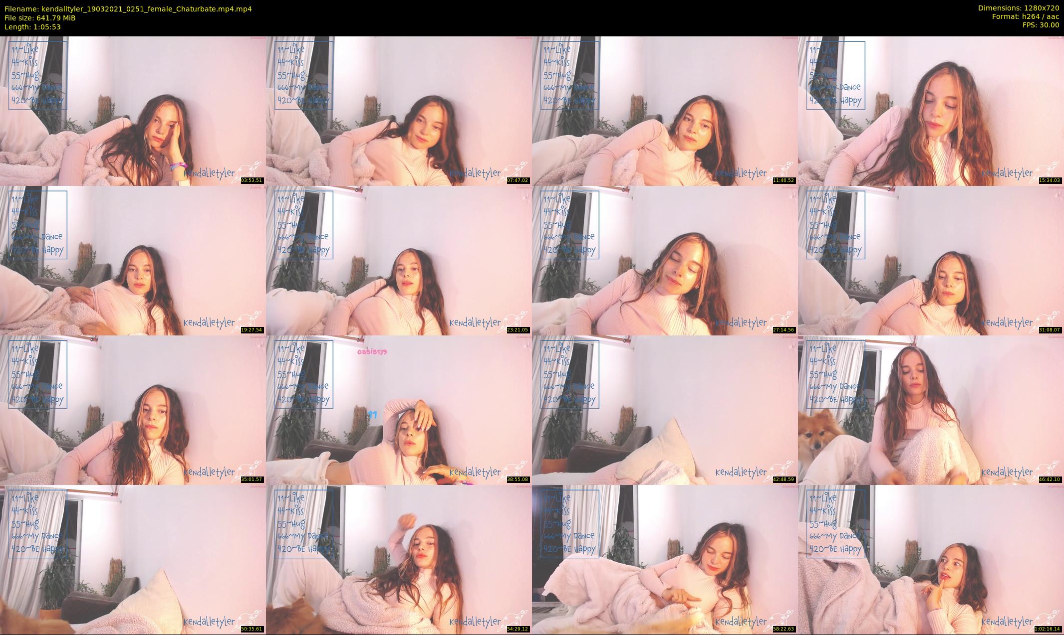 kendalltyler — 66 minute Chaturbate female cam show recording, 720p, Mar 19, 2021