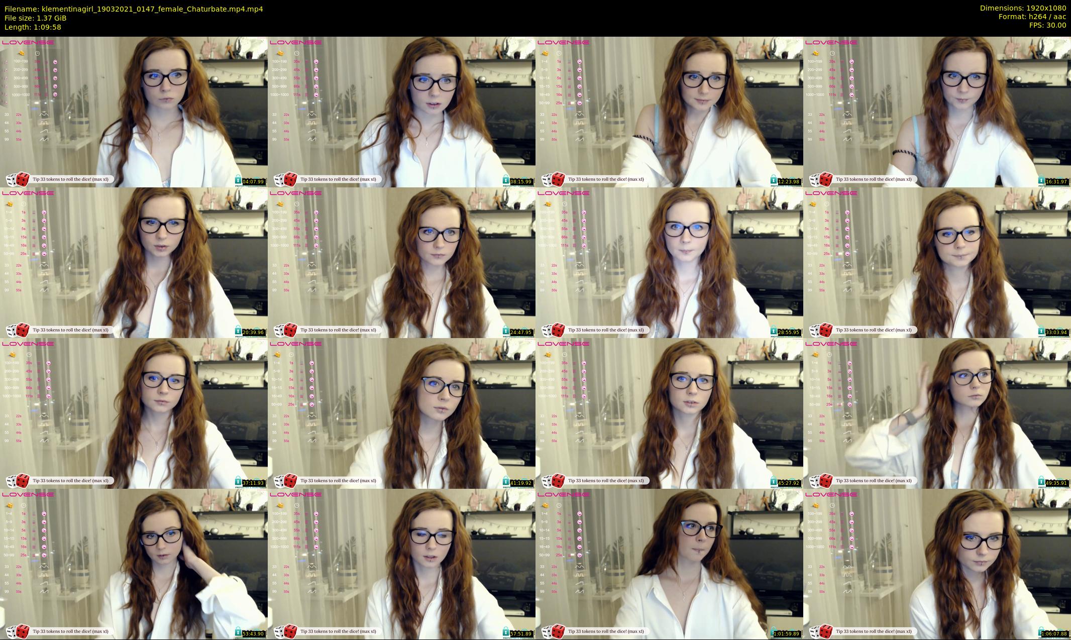 klementinagirl — 70 minute Chaturbate female cam show recording, 1080p, Mar 19, 2021