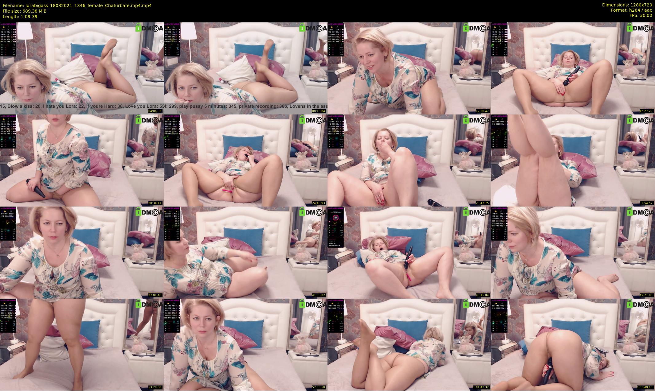 lorabigass — 70 minute Chaturbate female cam show recording, 720p, Mar 18, 2021