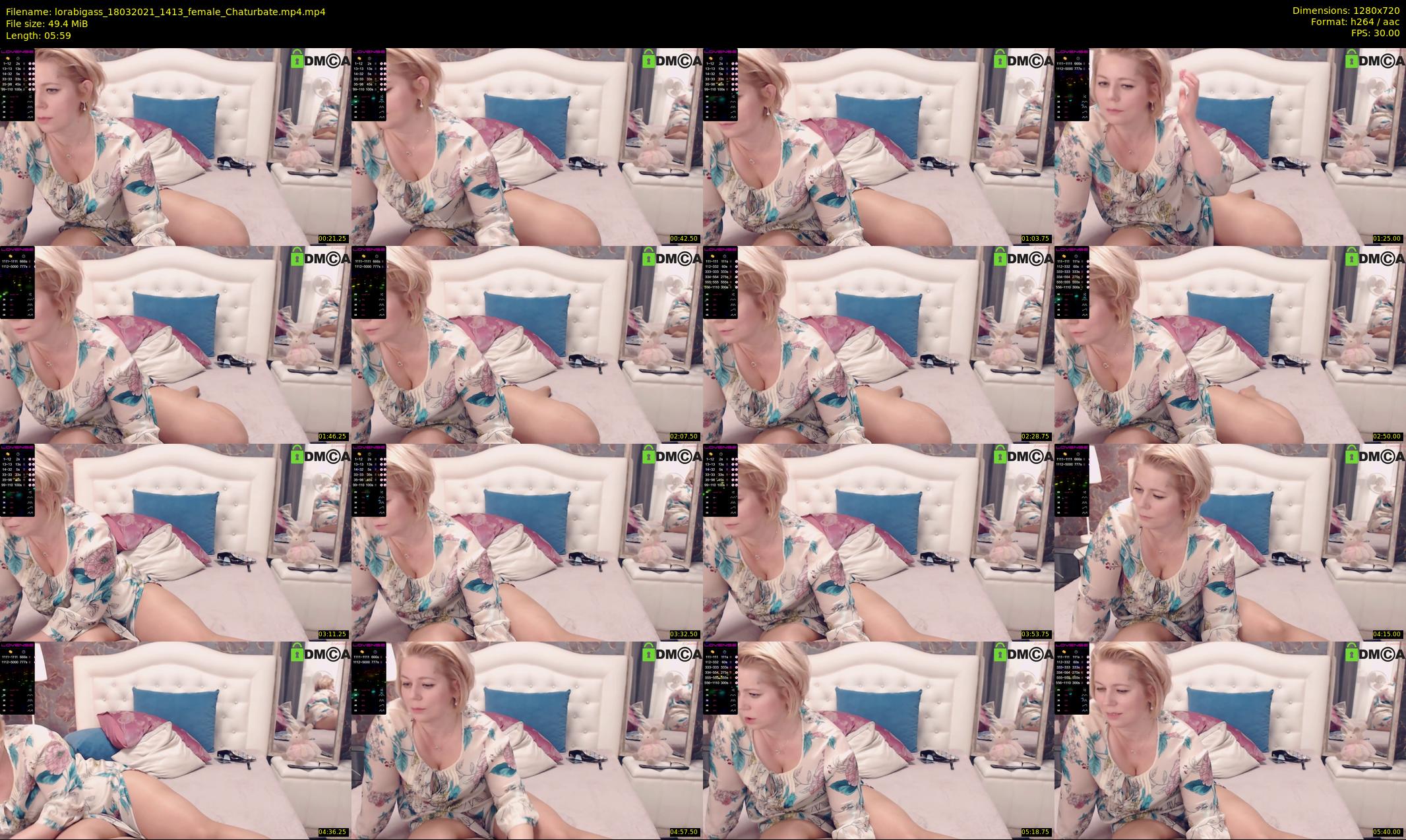 lorabigass — 6 minute Chaturbate female cam show recording, 720p, Mar 18, 2021