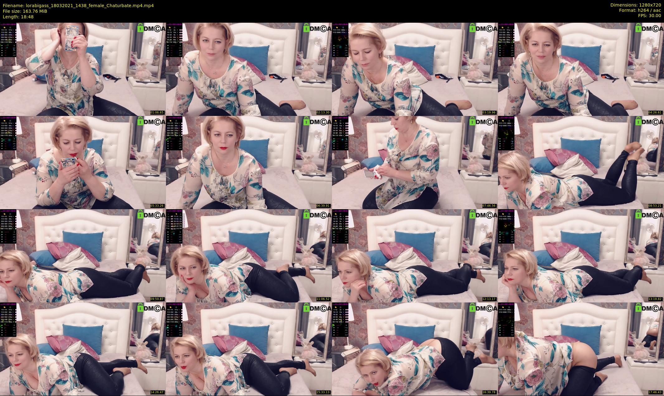 lorabigass — 19 minute Chaturbate female cam show recording, 720p, Mar 18, 2021