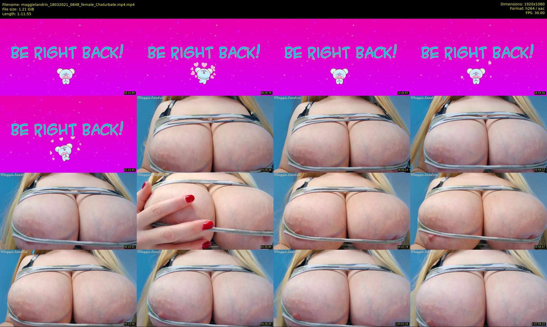 maggielandrin — 72 minute Chaturbate female cam show recording, 1080p, Mar 18, 2021