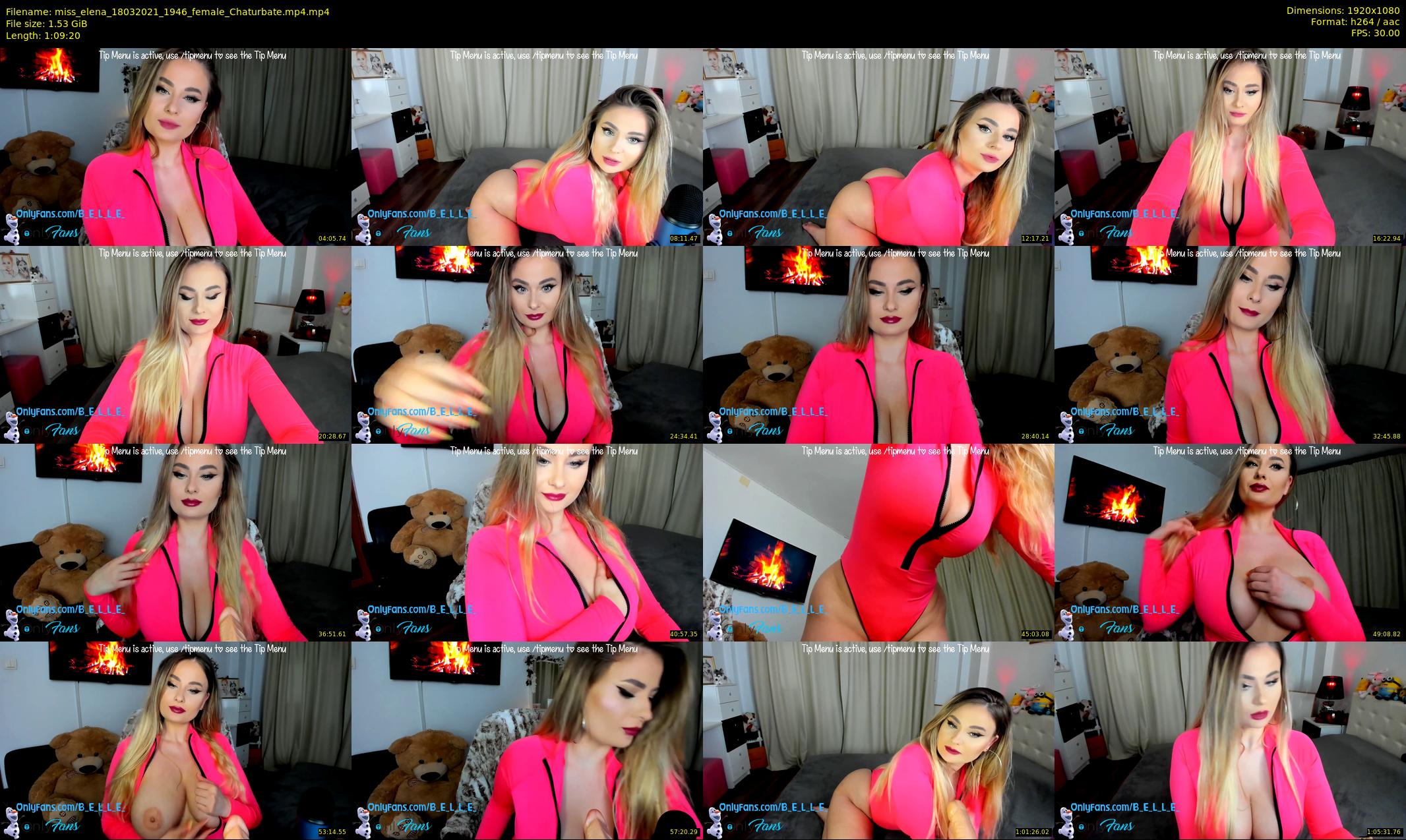 miss_elena — 70 minute Chaturbate female cam show recording, 1080p, Mar 18, 2021