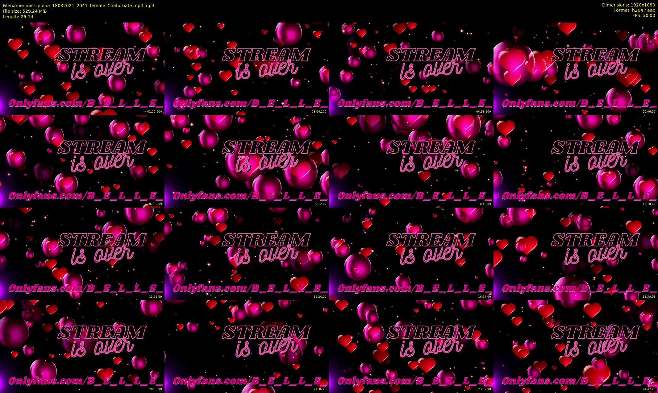 miss_elena — 27 minute Chaturbate female cam show recording, 1080p, Mar 18, 2021