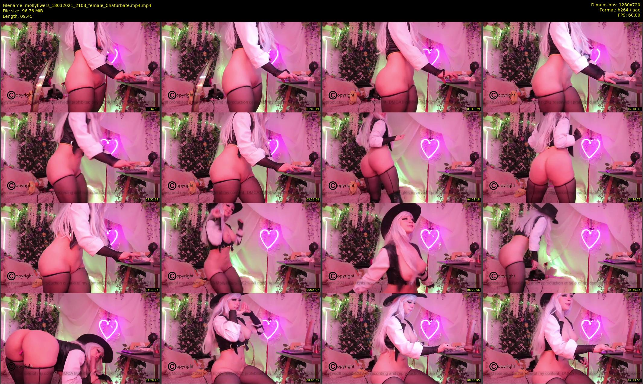 mollyflwers — 10 minute Chaturbate female cam show recording, 720p, Mar 18, 2021