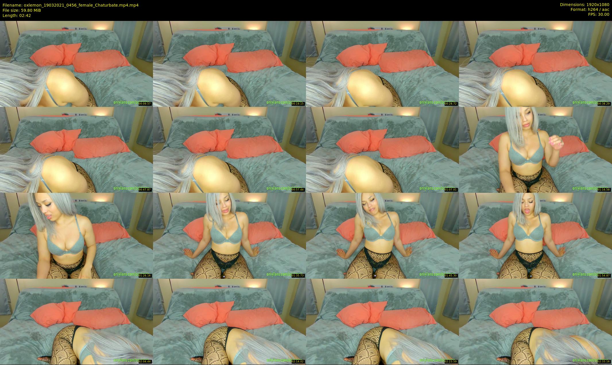 oxlemon — 3 minute Chaturbate female cam show recording, 1080p, Mar 19, 2021