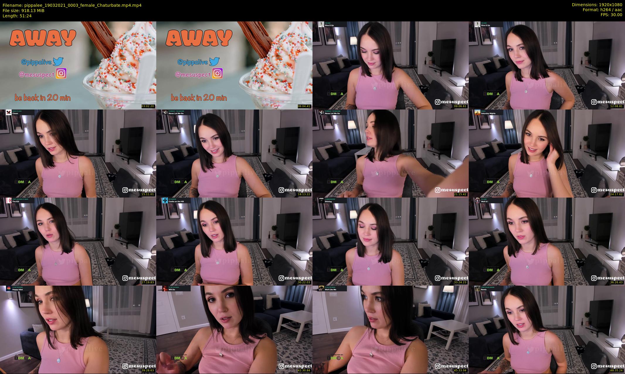 pippalee — 52 minute Chaturbate female cam show recording, 1080p, Mar 19, 2021