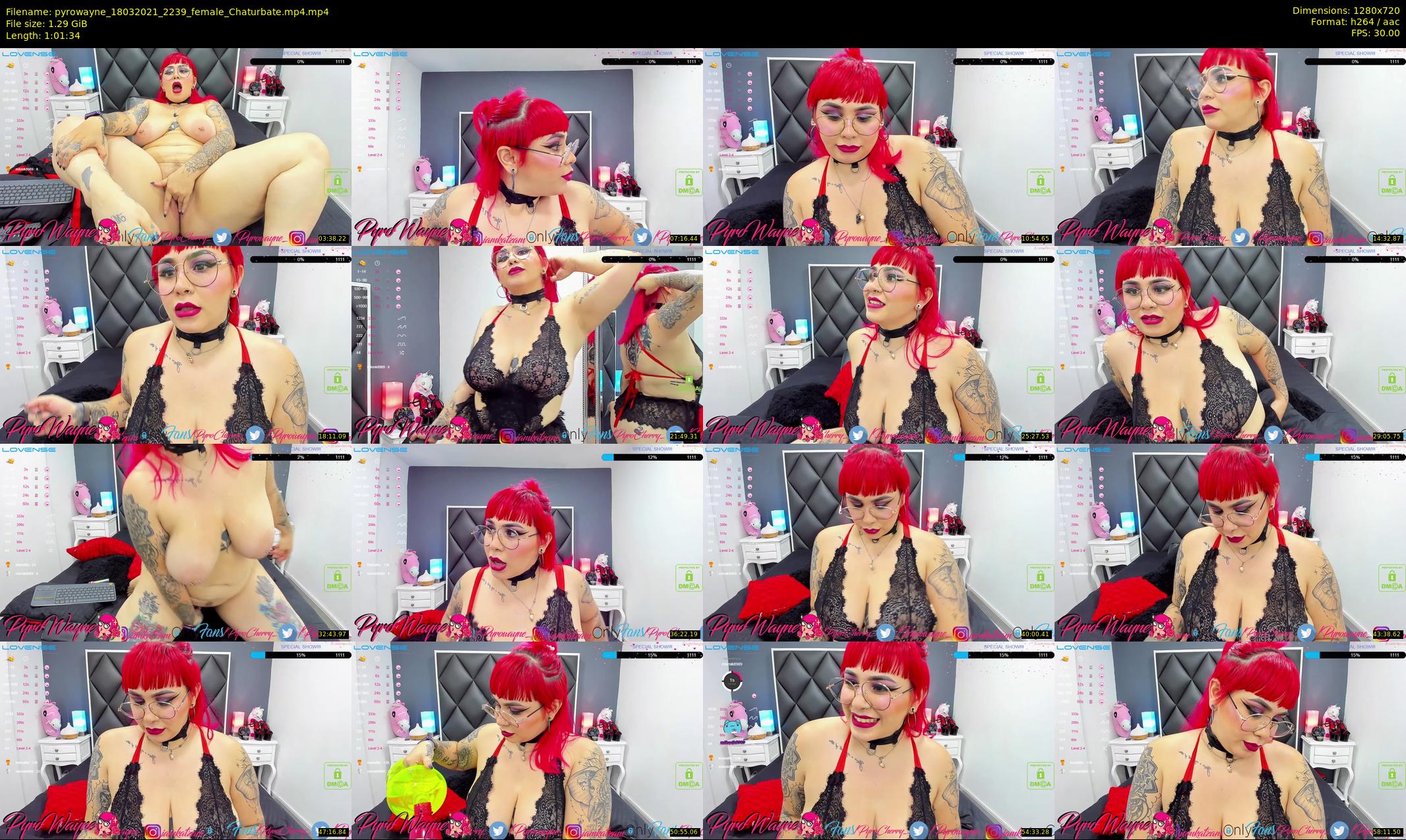 pyrowayne — 62 minute Chaturbate female cam show recording, 720p, Mar 18, 2021