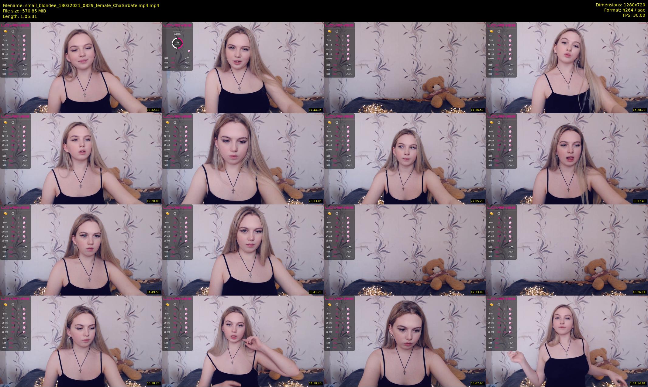 small_blondee — 66 minute Chaturbate female cam show recording, 720p, Mar 18, 2021