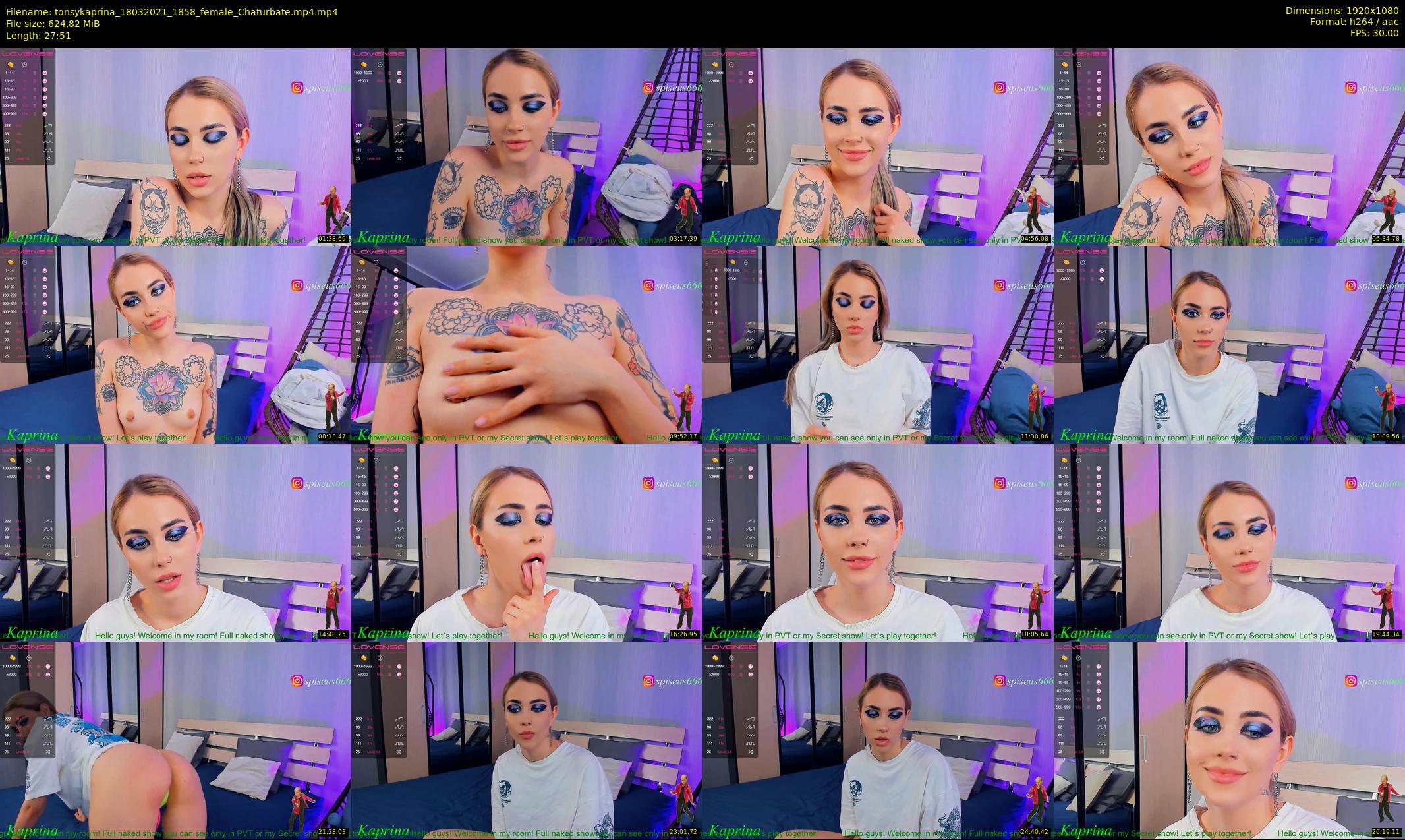 tonsykaprina — 28 minute Chaturbate couple cam show recording, 1080p, Mar 18, 2021