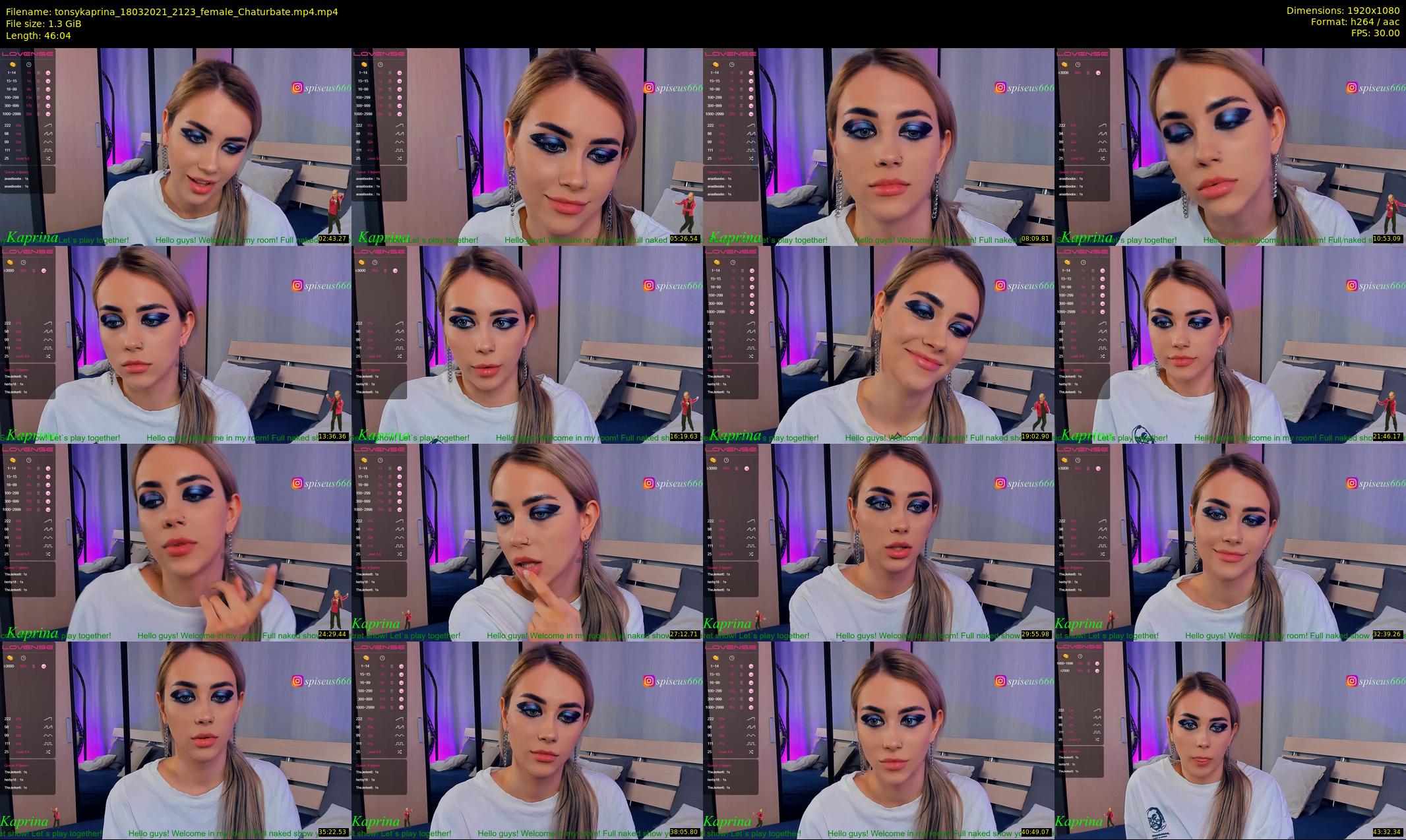 tonsykaprina — 47 minute Chaturbate couple cam show recording, 1080p, Mar 18, 2021