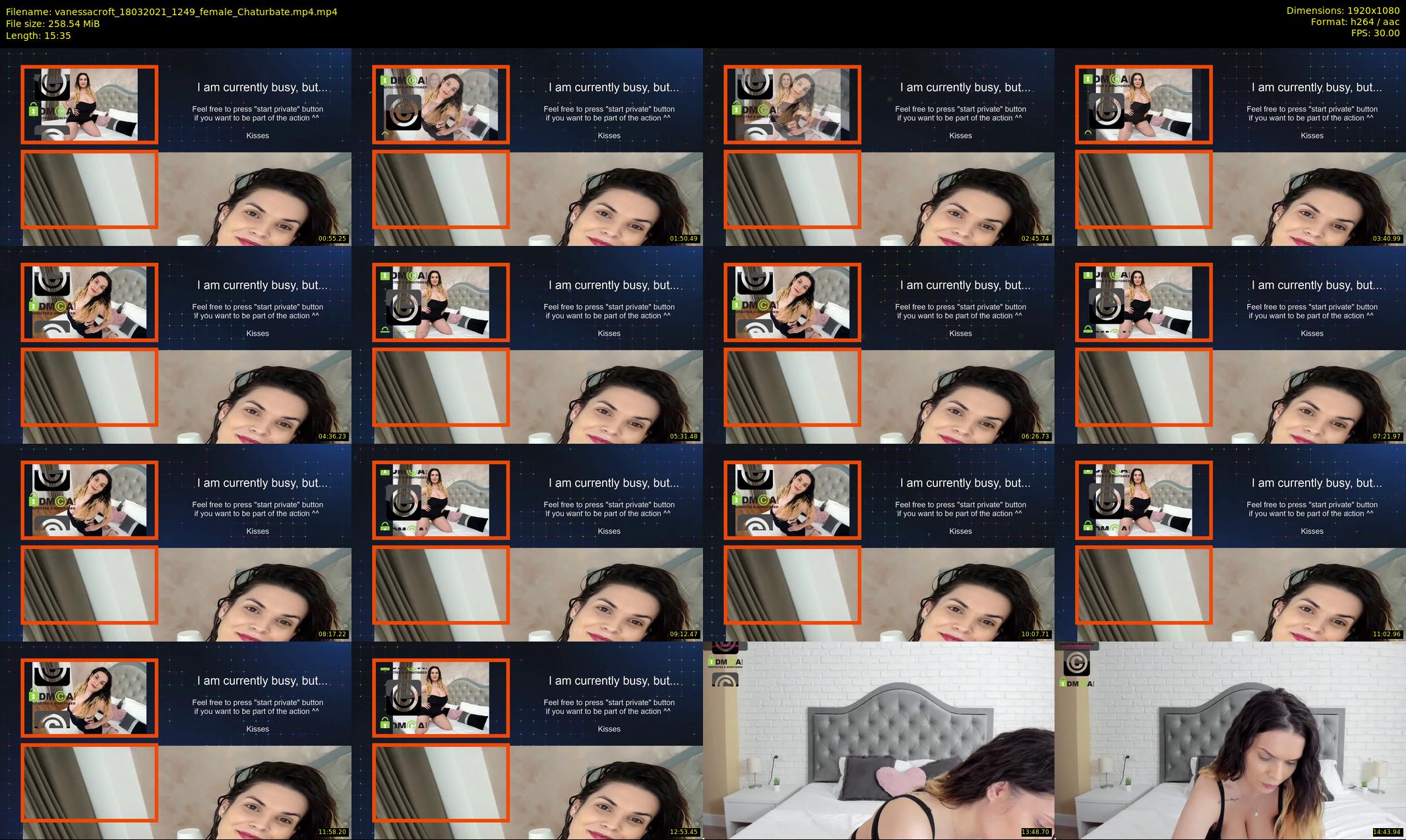 vanessacroft — 16 minute Chaturbate female cam show recording, 1080p, Mar 18, 2021