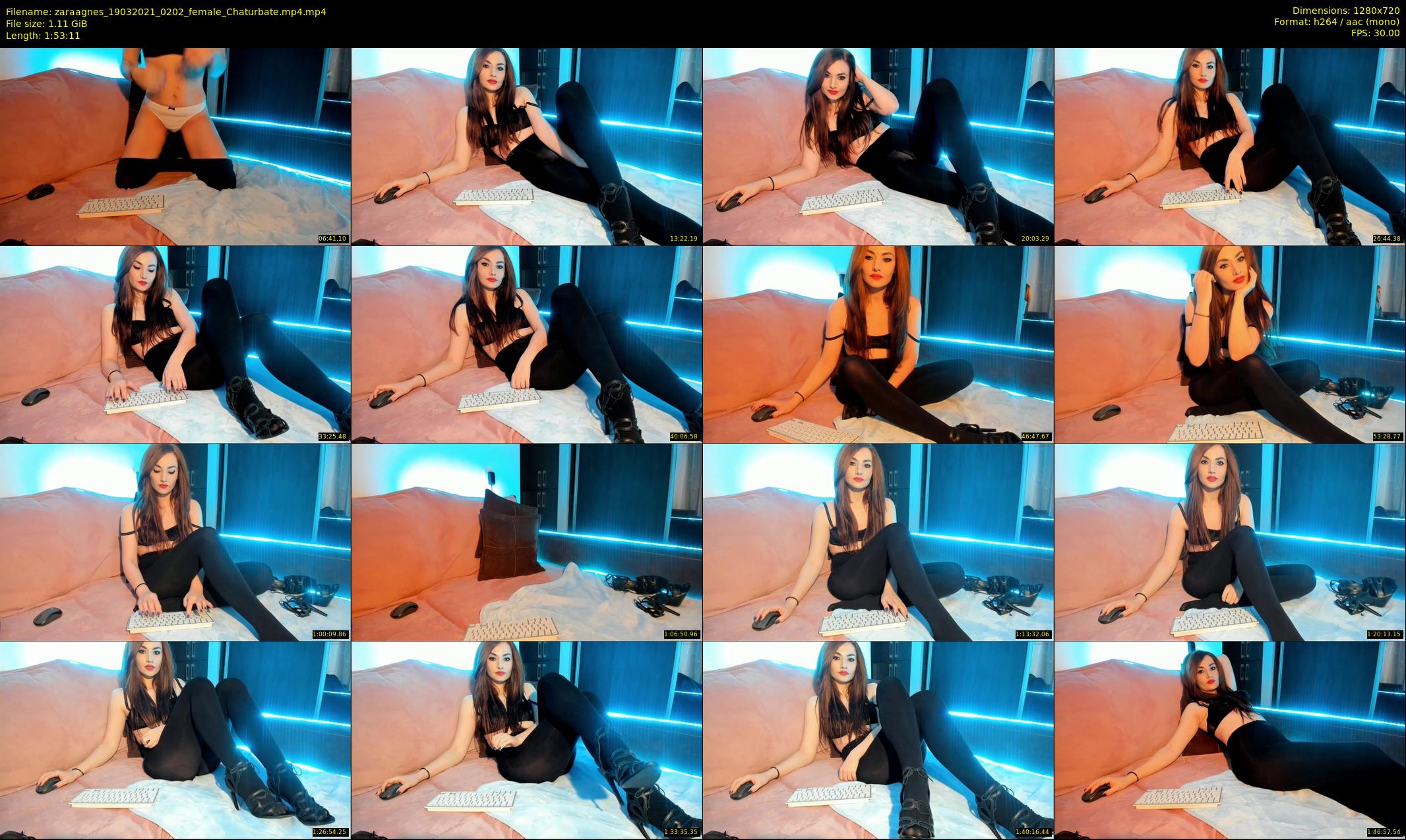 zaraagnes — 114 minute Chaturbate female cam show recording, 720p, Mar 19, 2021