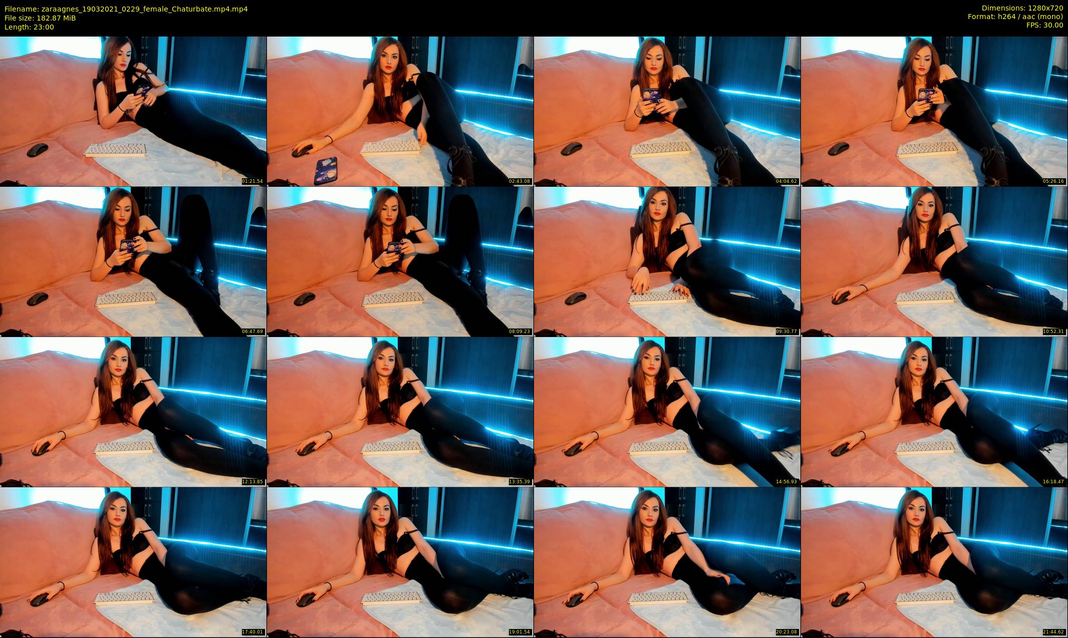 zaraagnes — 23 minute Chaturbate female cam show recording, 720p, Mar 19, 2021