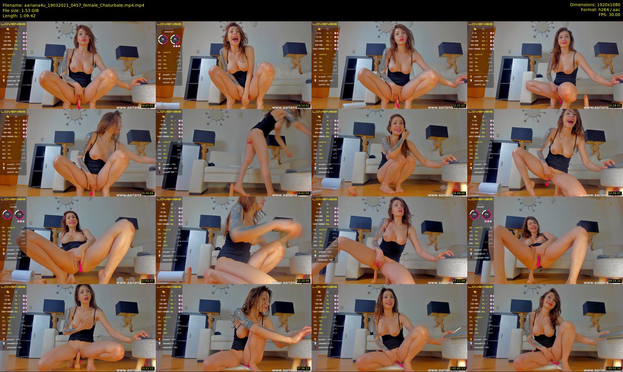 aariana4u — 70 minute Chaturbate female cam show recording, 1080p, Mar 19, 2021