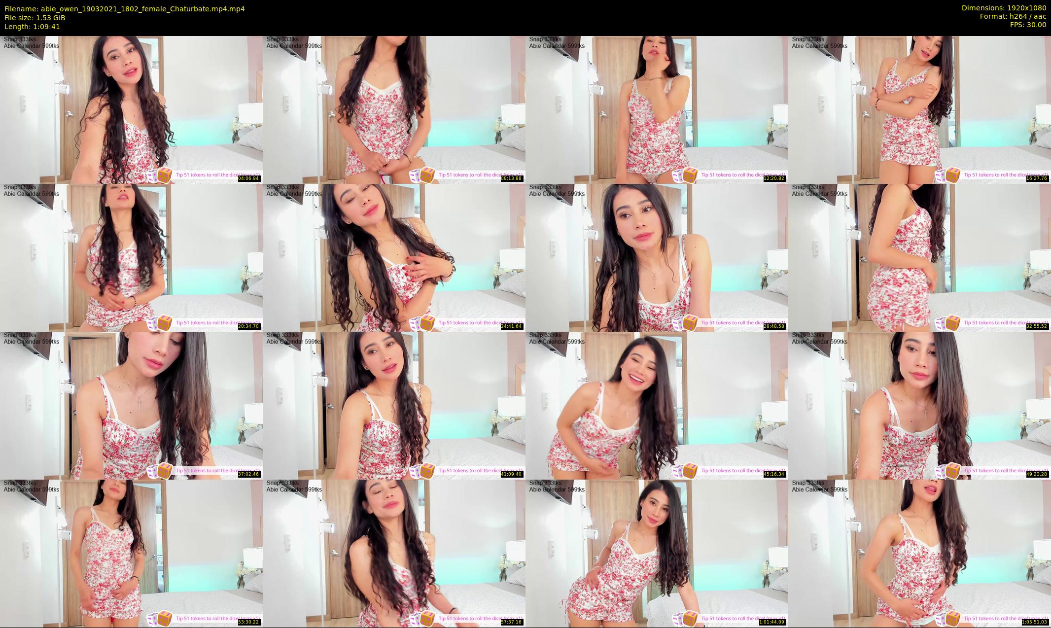 abie_owen — 70 minute Chaturbate female cam show recording, 1080p, Mar 19, 2021