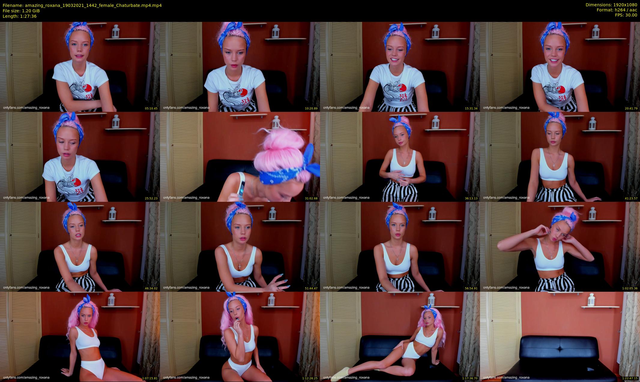 amazing_roxana — 88 minute Chaturbate female cam show recording, 1080p, Mar 19, 2021