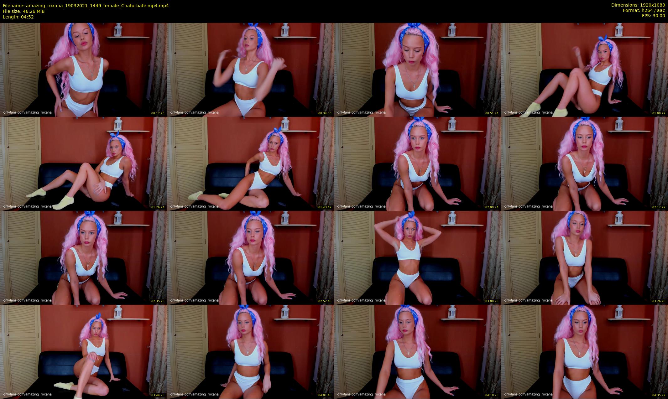 amazing_roxana — 5 minute Chaturbate female cam show recording, 1080p, Mar 19, 2021