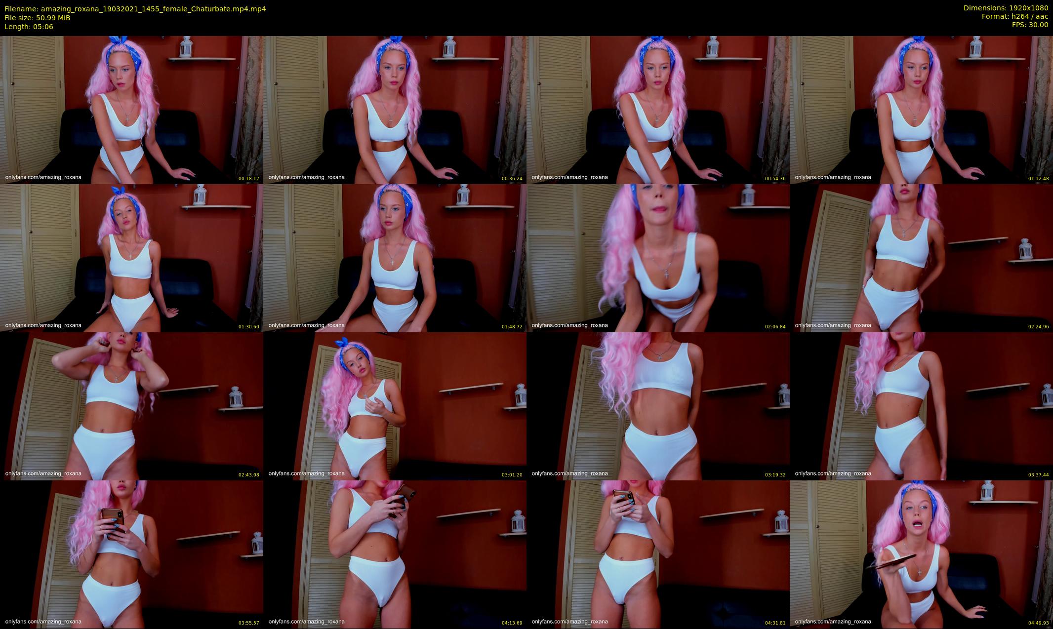 amazing_roxana — 6 minute Chaturbate female cam show recording, 1080p, Mar 19, 2021