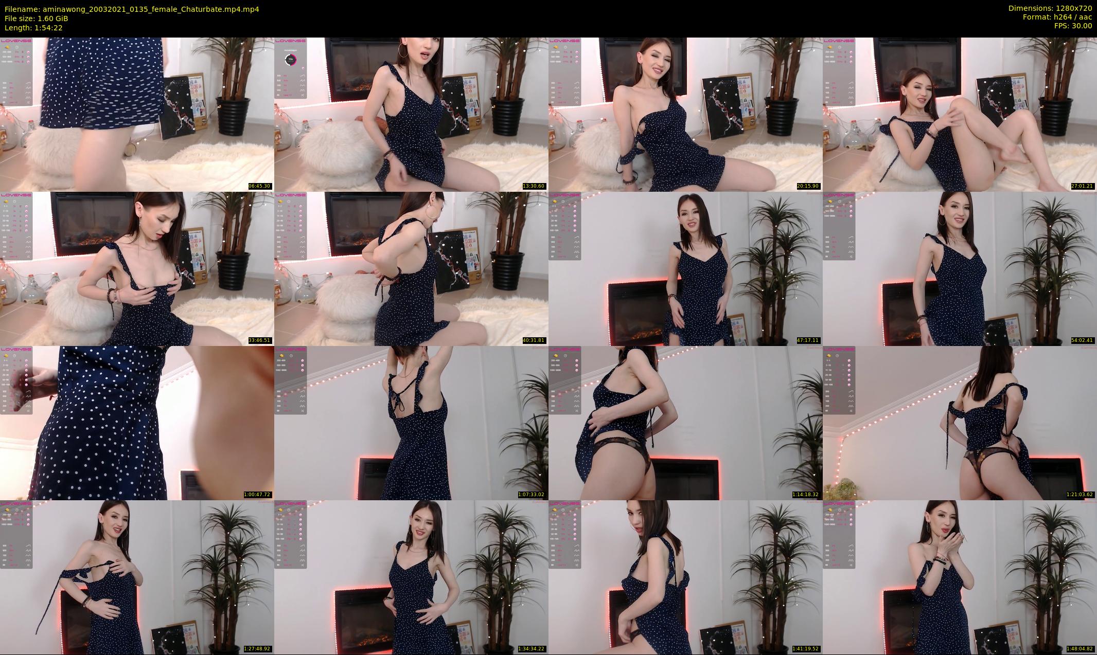 aminawong — 115 minute Chaturbate female cam show recording, 720p, Mar 20, 2021