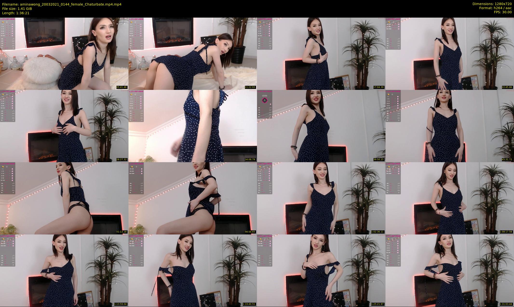 aminawong — 97 minute Chaturbate female cam show recording, 720p, Mar 20, 2021