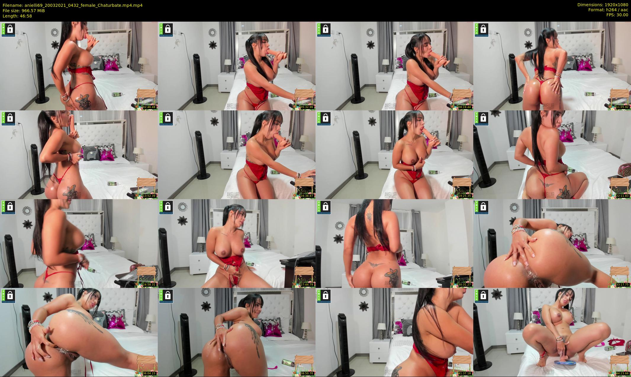 anielli69 — 47 minute Chaturbate female cam show recording, 1080p, Mar 20, 2021