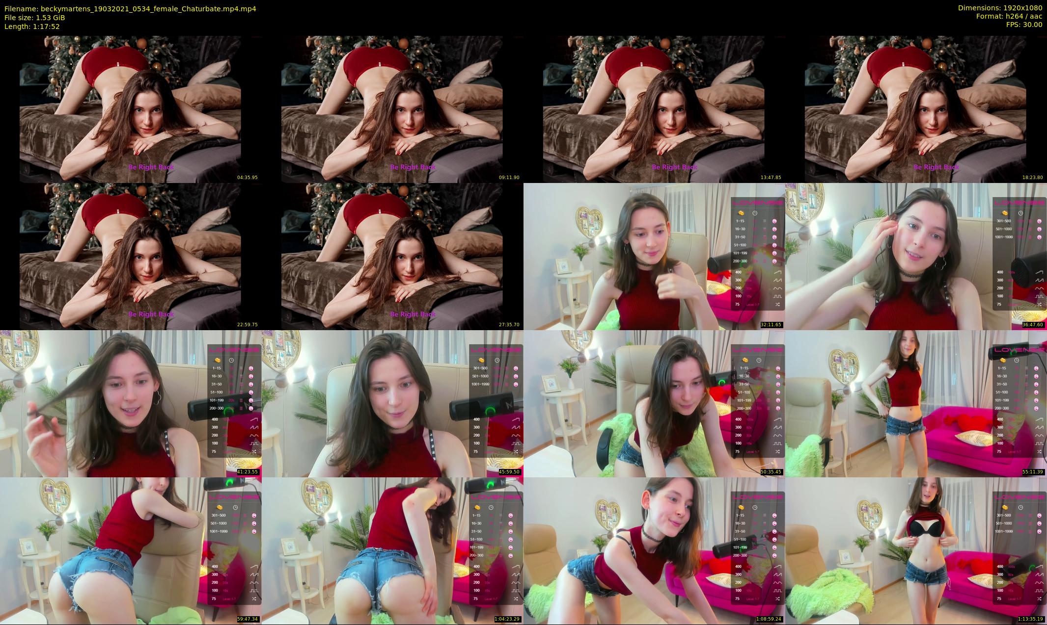 beckymartens — 78 minute Chaturbate female cam show recording, 1080p, Mar 19, 2021