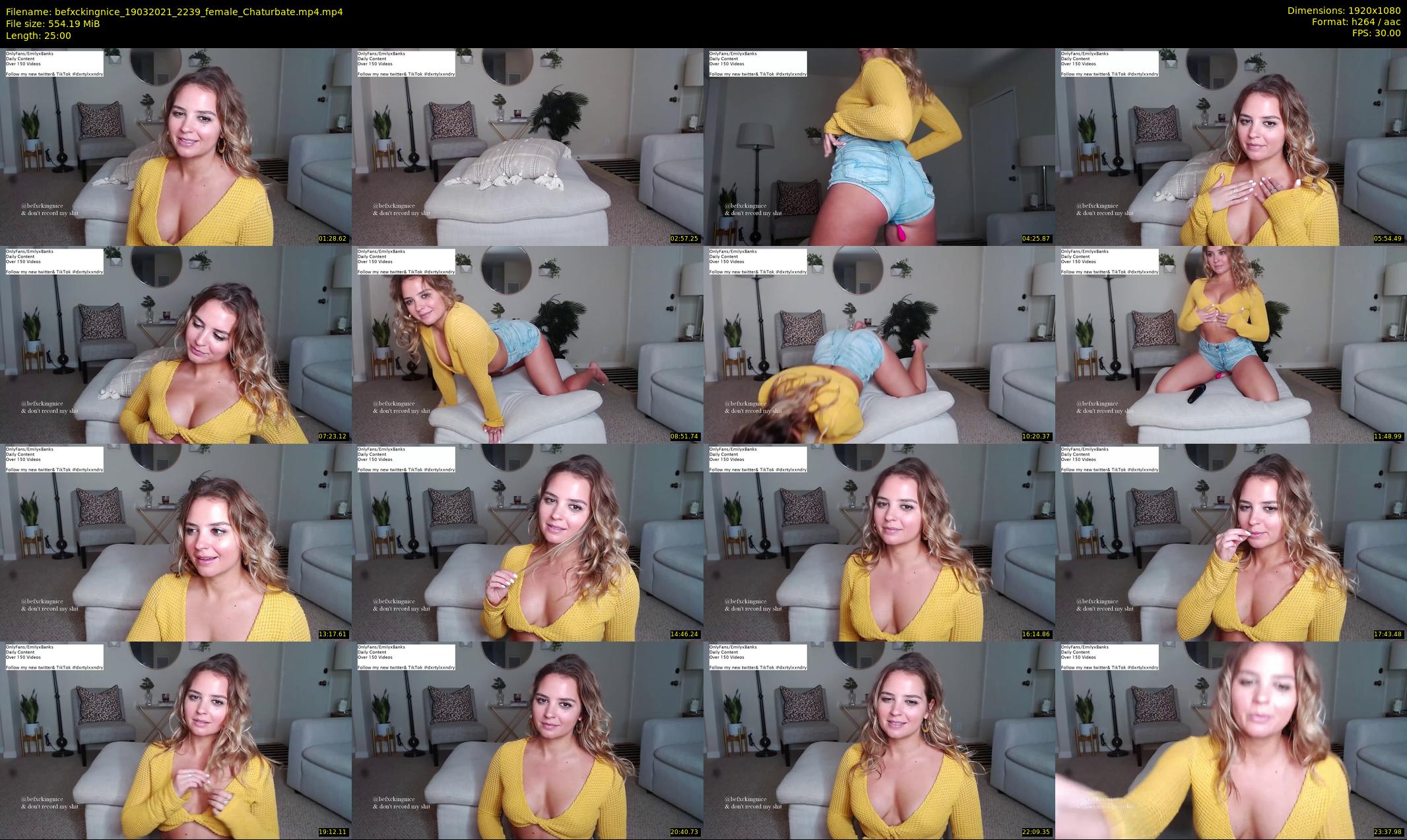 befxckingnice — 25 minute Chaturbate female cam show recording, 1080p, Mar 19, 2021