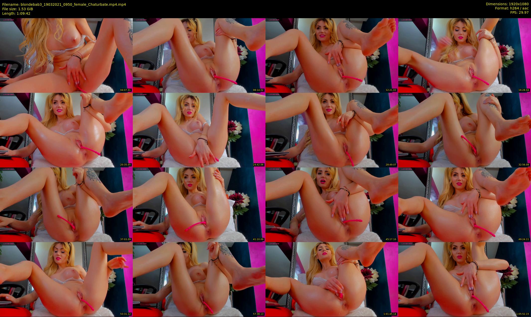 blondebab3 — 70 minute Chaturbate female cam show recording, 1080p, Mar 19, 2021