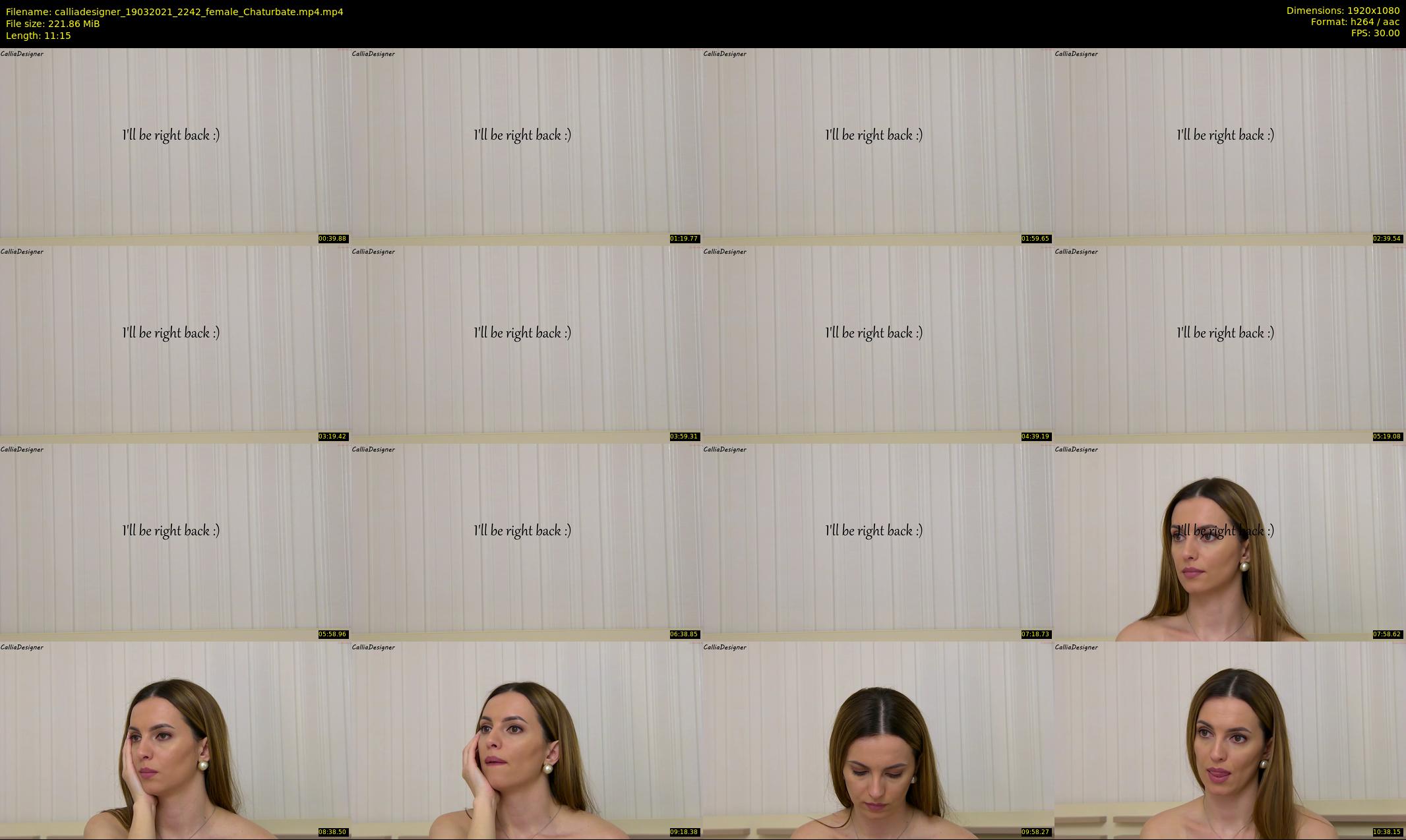 calliadesigner — 12 minute Chaturbate female cam show recording, 1080p, Mar 19, 2021
