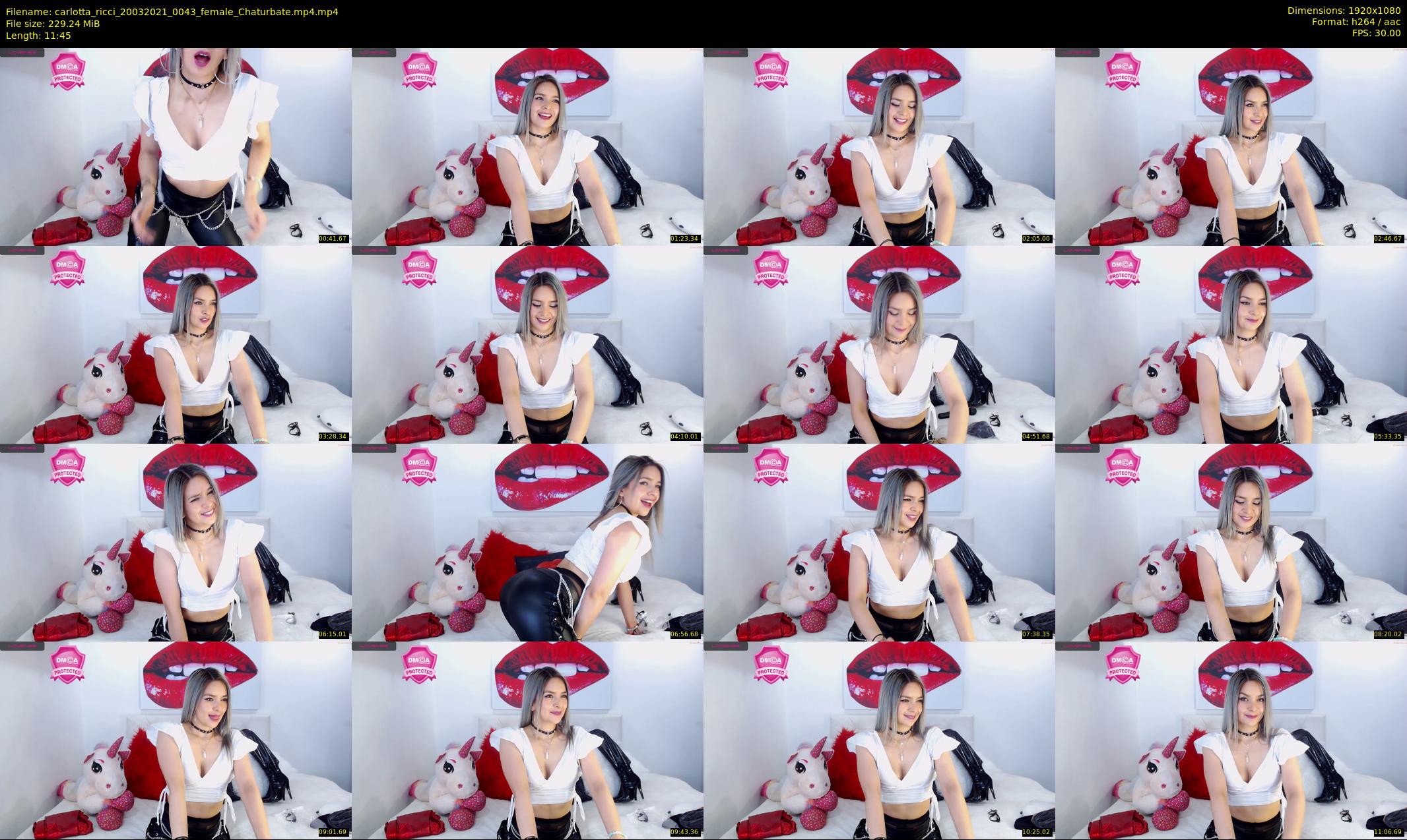 carlotta_ricci — 12 minute Chaturbate female cam show recording, 1080p, Mar 20, 2021