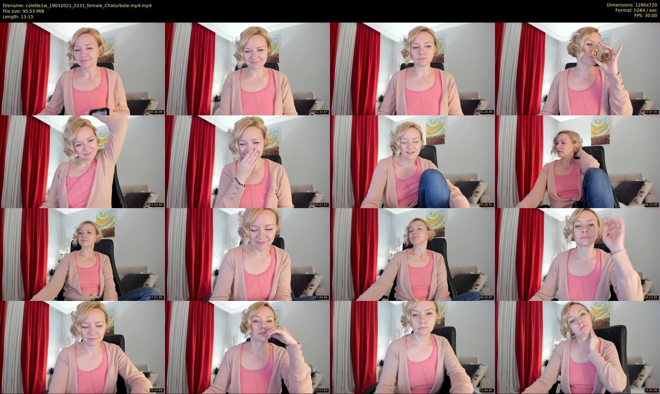 colette1w — 14 minute Chaturbate female cam show recording, 720p, Mar 19, 2021
