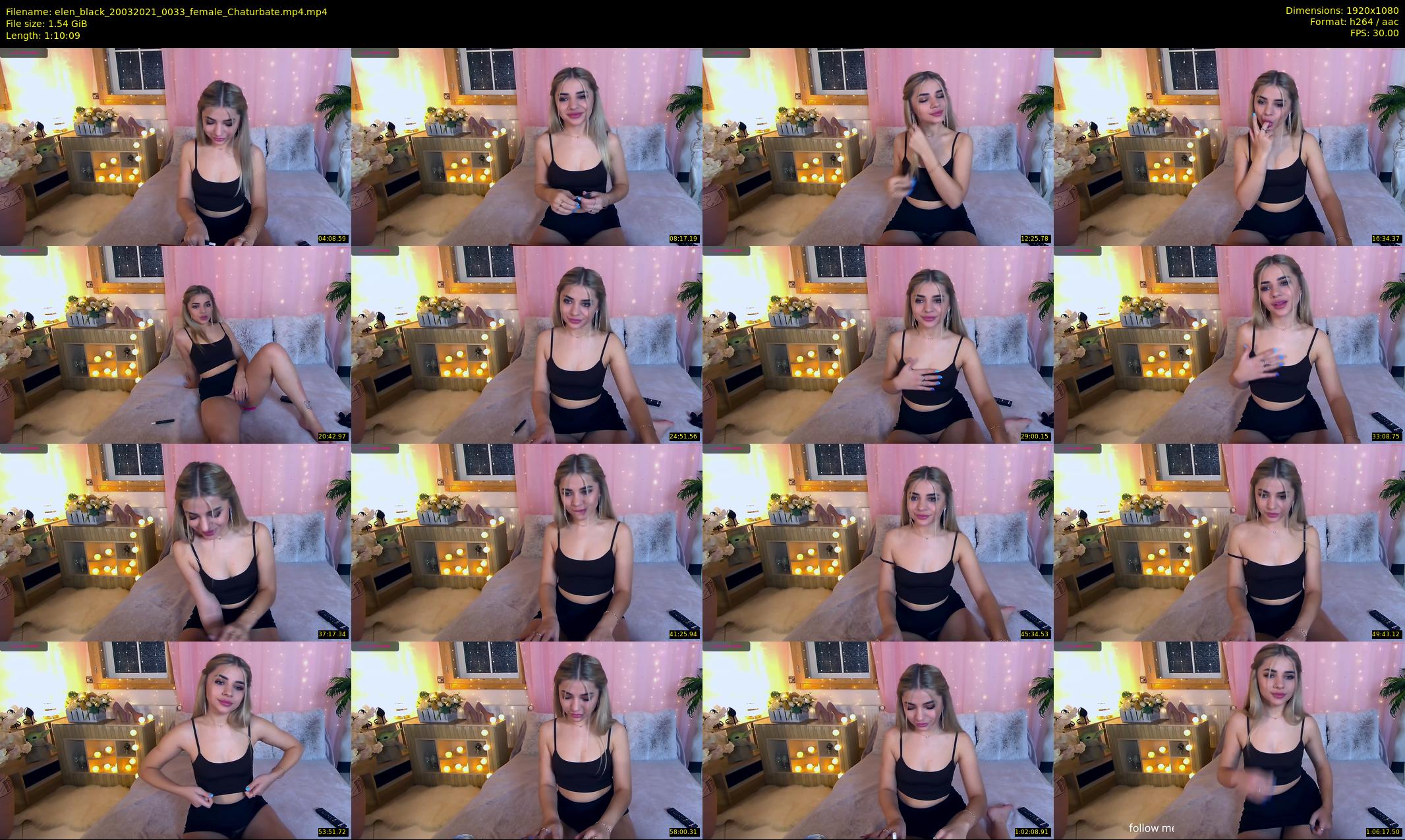 elen_black — 71 minute Chaturbate female cam show recording, 1080p, Mar 20, 2021