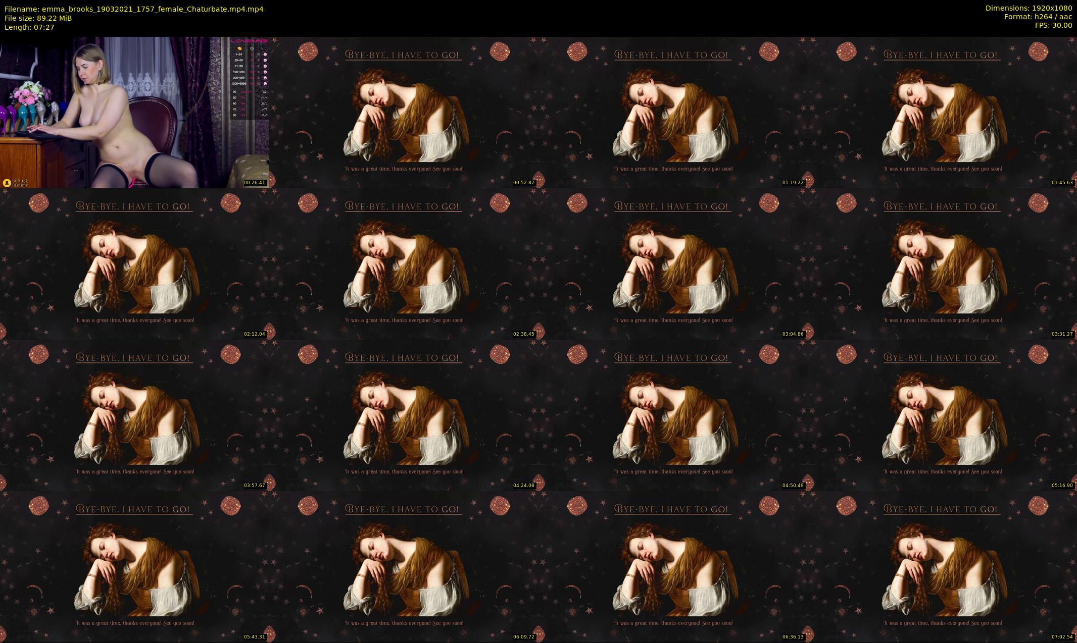 emma_brooks — 8 minute Chaturbate female cam show recording, 1080p, Mar 19, 2021
