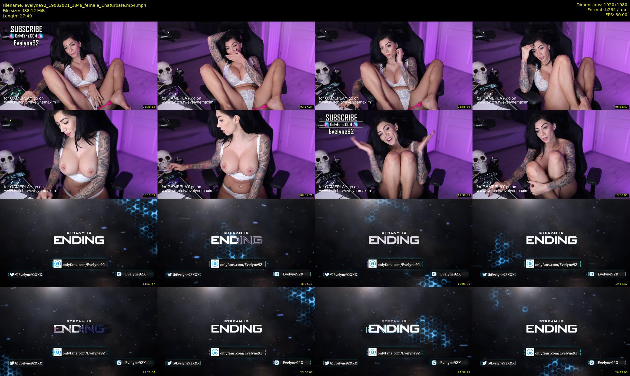 evelyne92 — 28 minute Chaturbate female cam show recording, 1080p, Mar 19, 2021