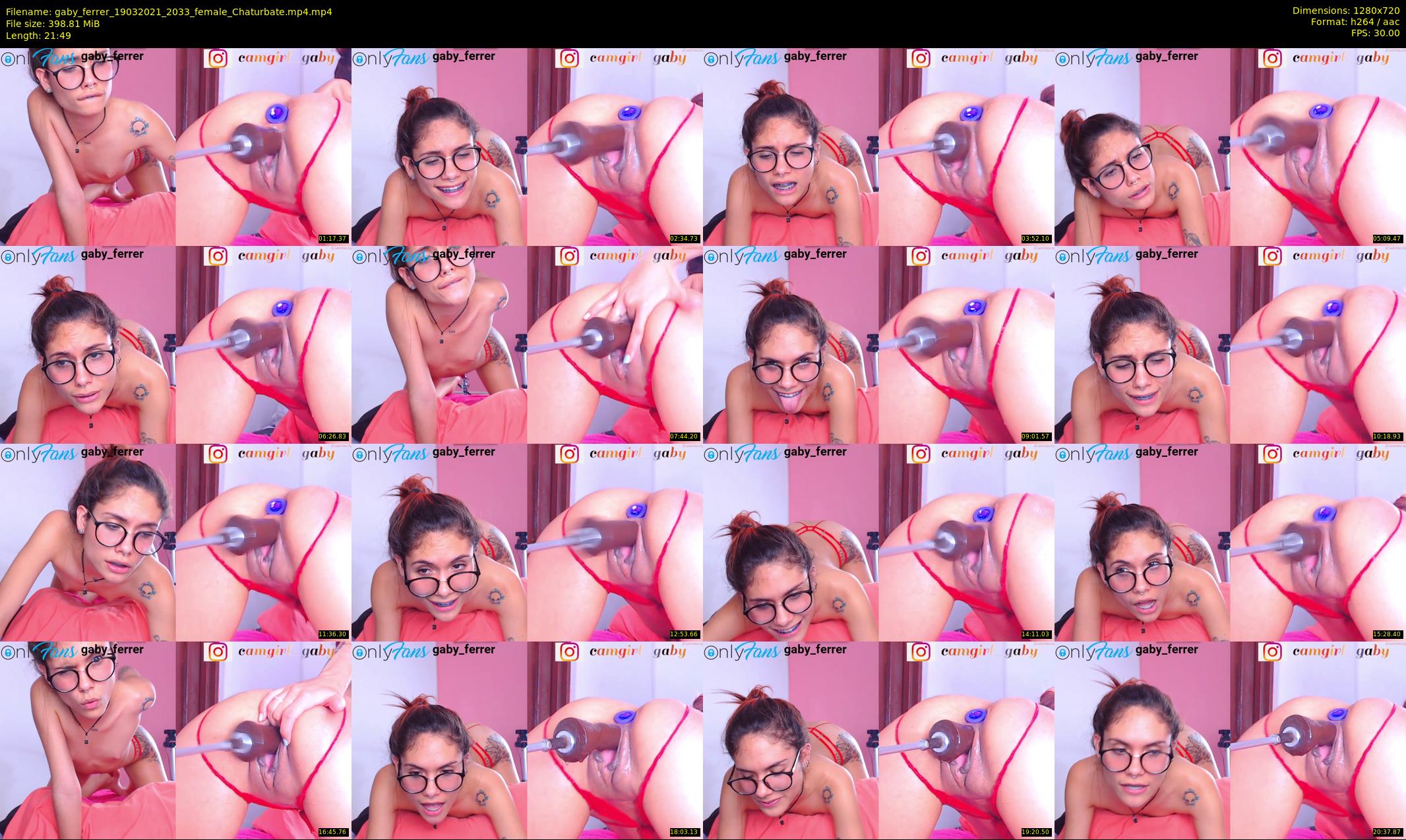 gaby_ferrer — 22 minute Chaturbate female cam show recording, 720p, Mar 19, 2021