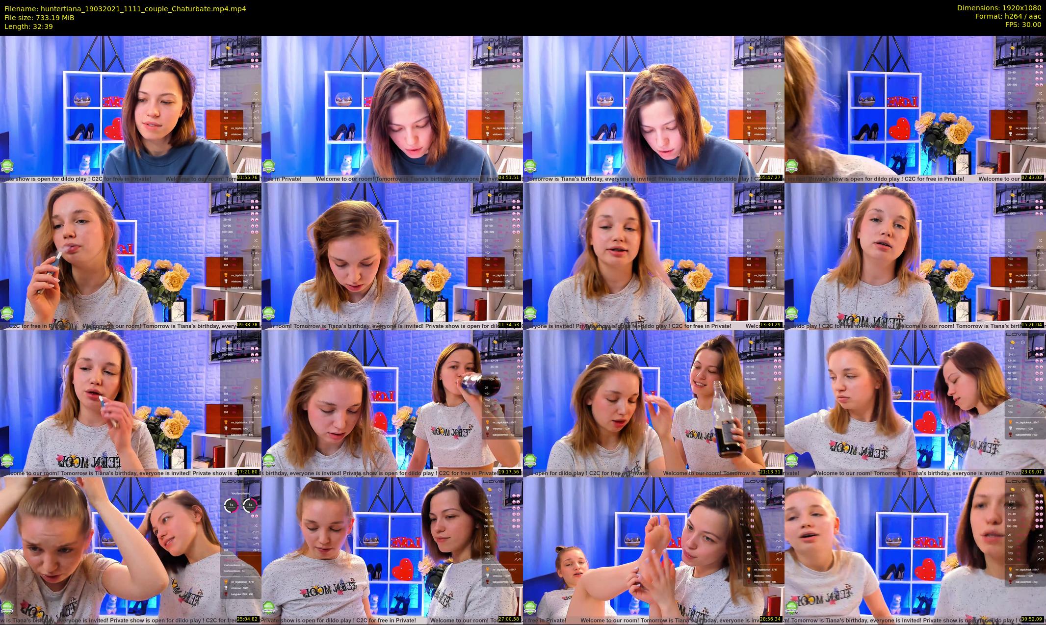 huntertiana — 33 minute Chaturbate female cam show recording, 1080p, Mar 19, 2021