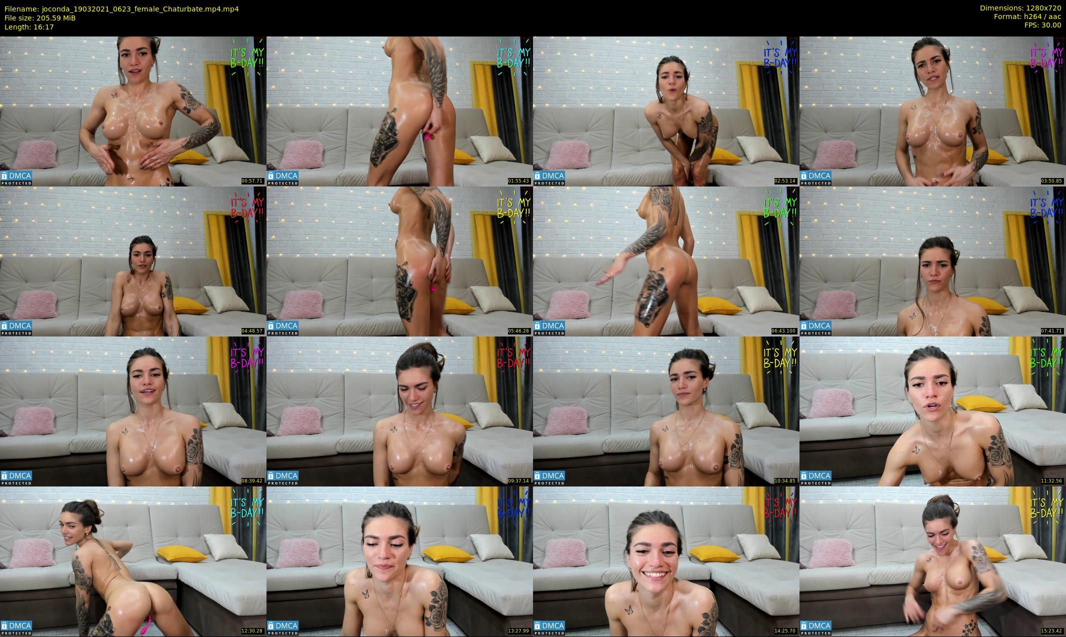 joconda — 17 minute Chaturbate female cam show recording, 720p, Mar 19, 2021