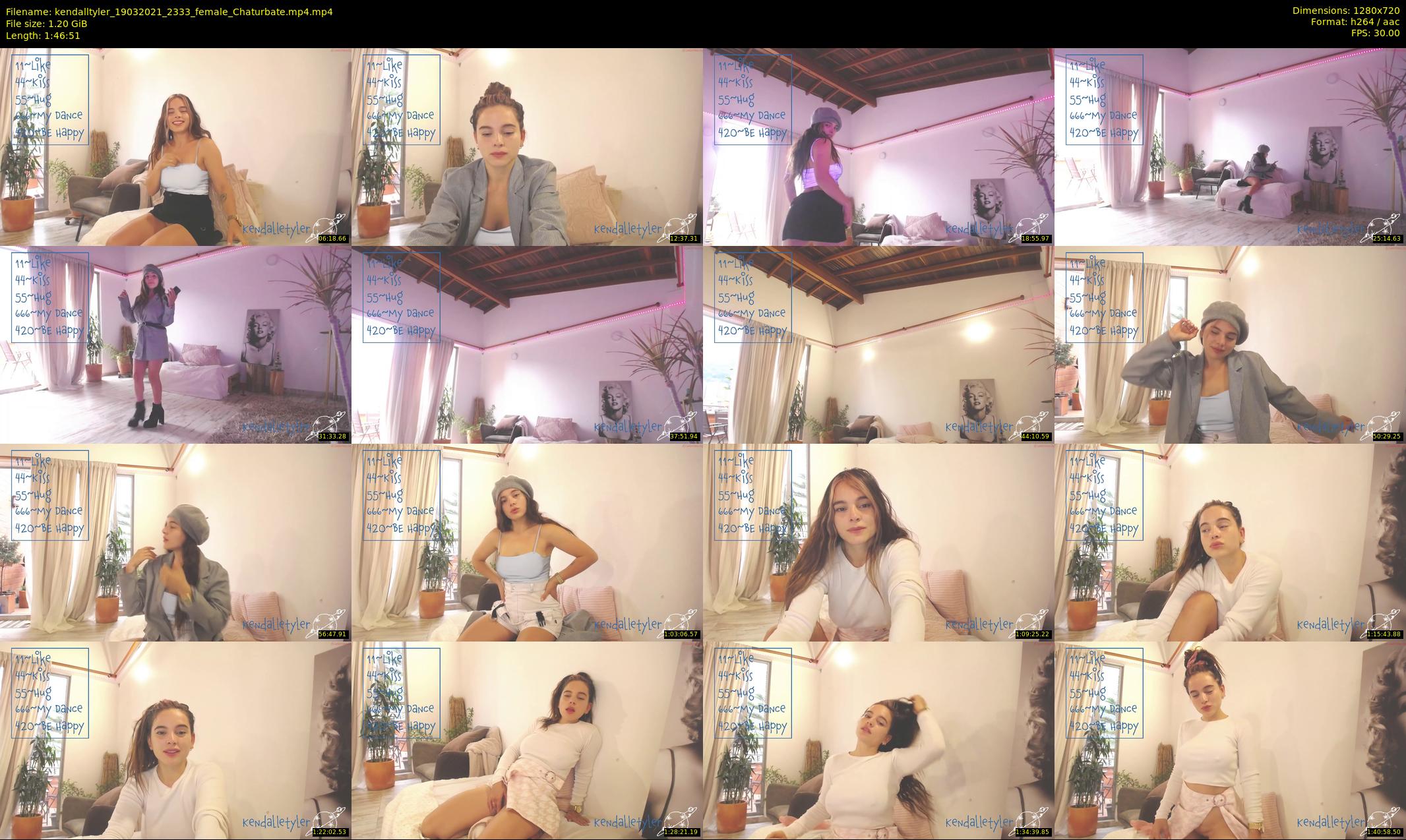 kendalltyler — 107 minute Chaturbate female cam show recording, 720p, Mar 19, 2021
