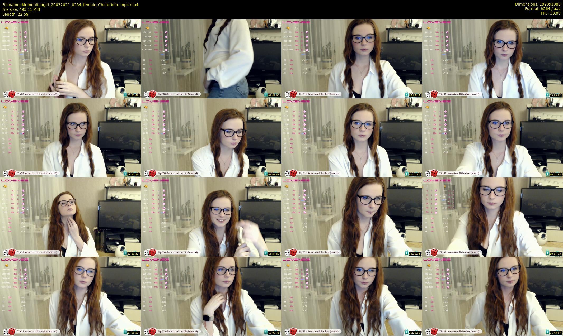 klementinagirl — 23 minute Chaturbate female cam show recording, 1080p, Mar 20, 2021