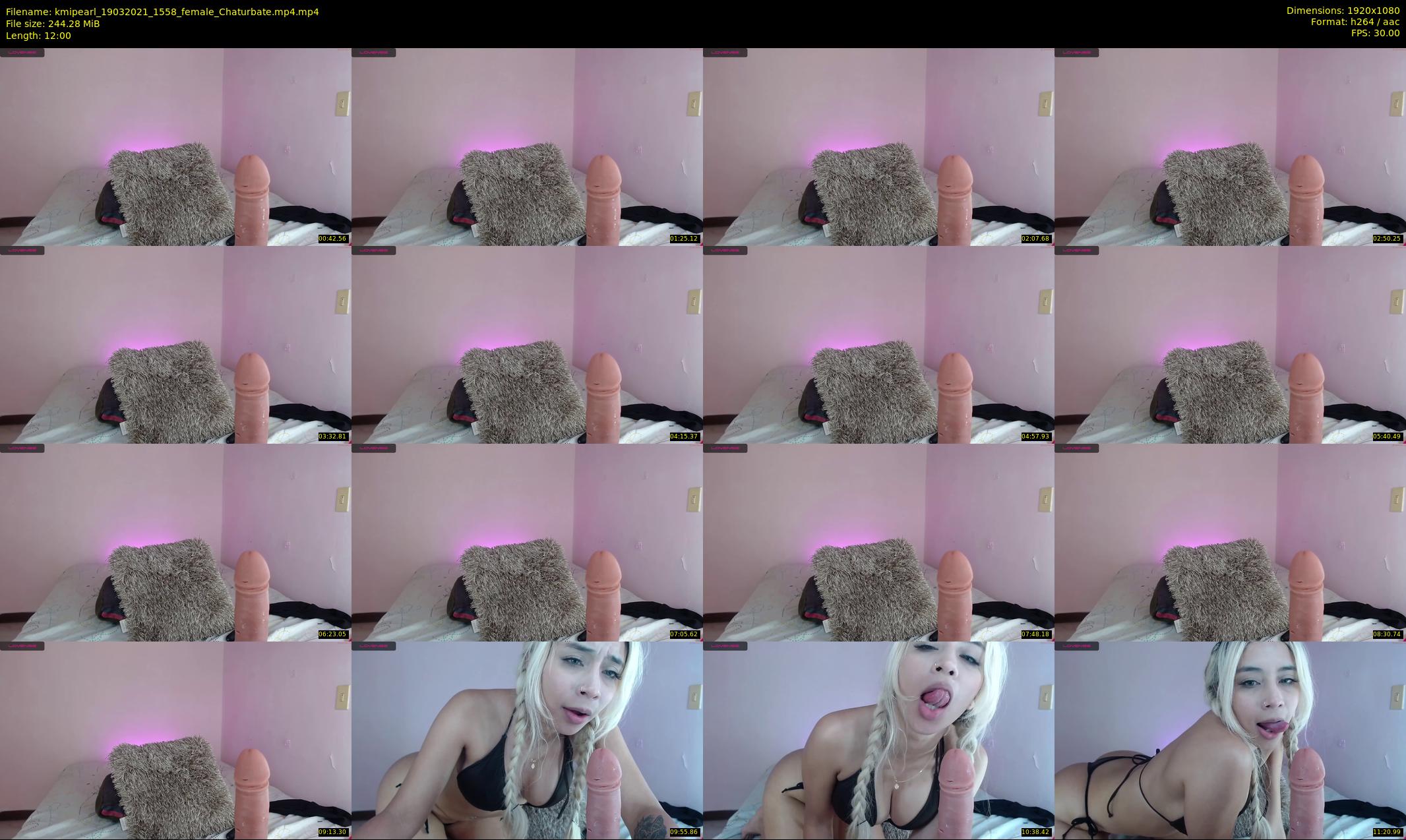 kmipearl — 12 minute Chaturbate female cam show recording, 1080p, Mar 19, 2021
