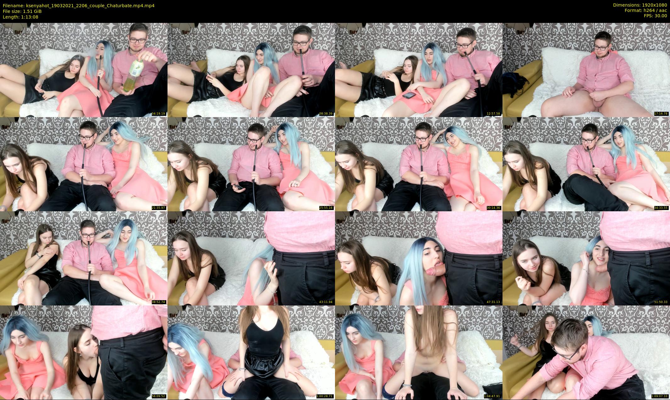 ksenyahot — 74 minute Chaturbate couple cam show recording, 1080p, Mar 19, 2021