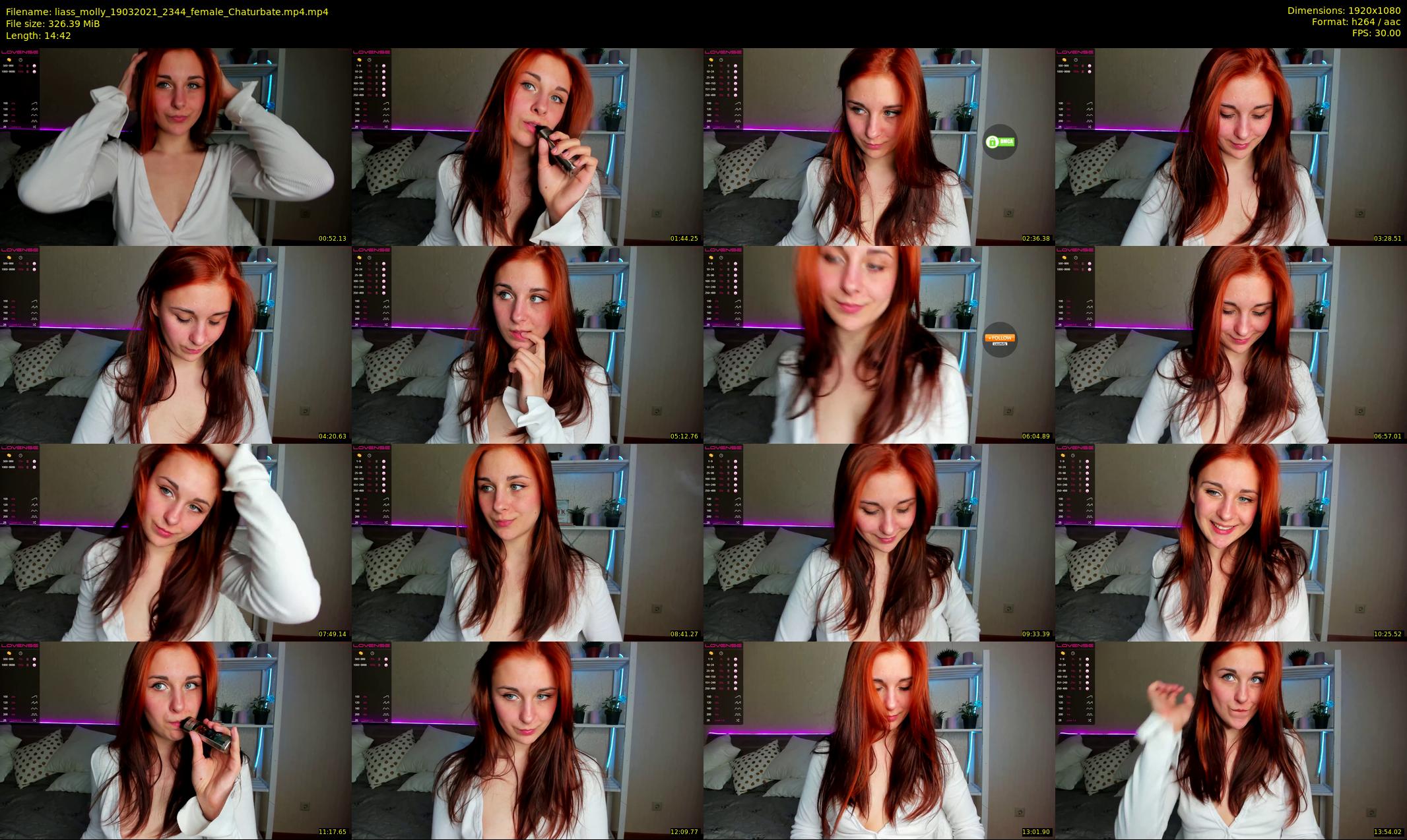 liass_molly — 15 minute Chaturbate female cam show recording, 1080p, Mar 19, 2021