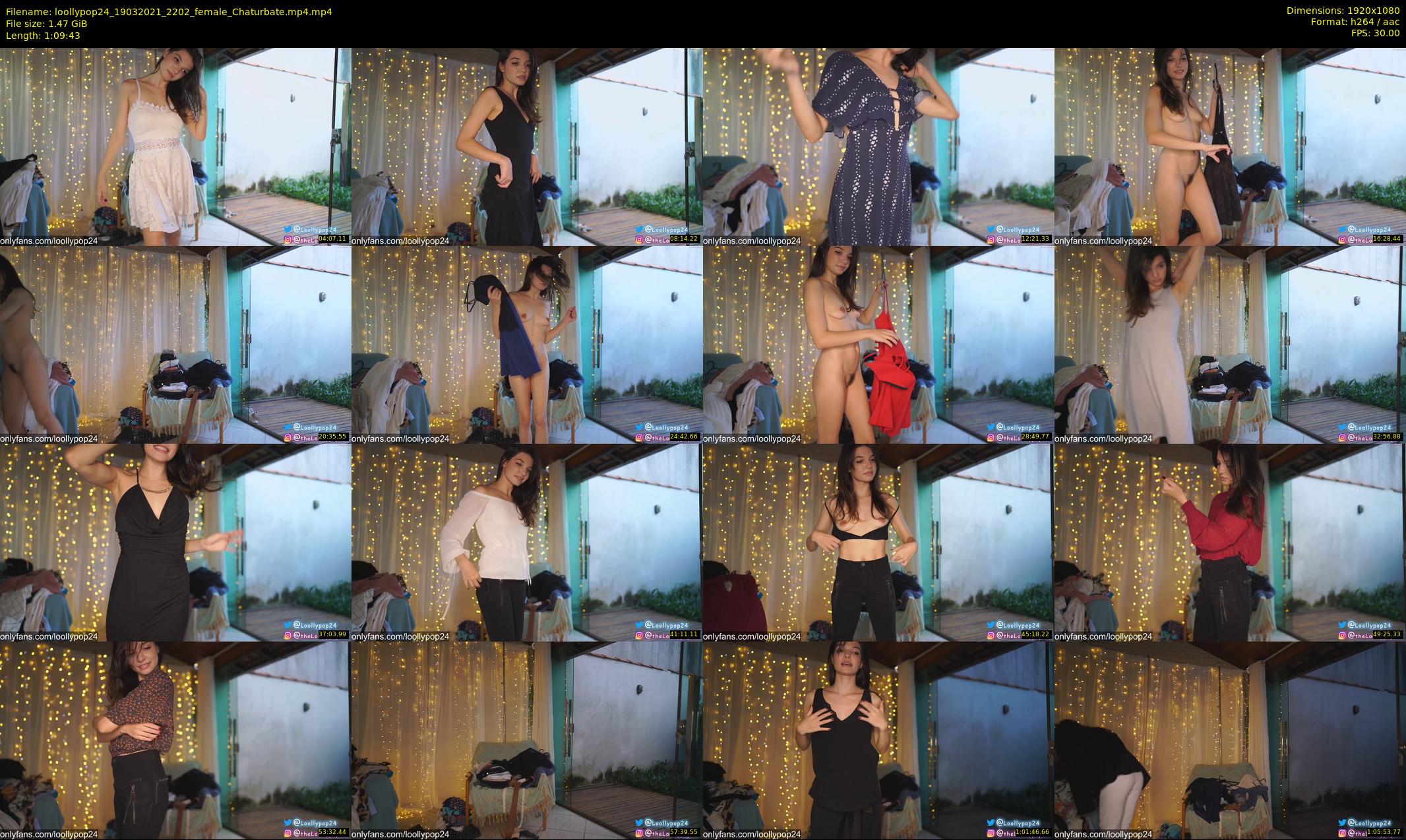 loollypop24 — 70 minute Chaturbate female cam show recording, 1080p, Mar 19, 2021