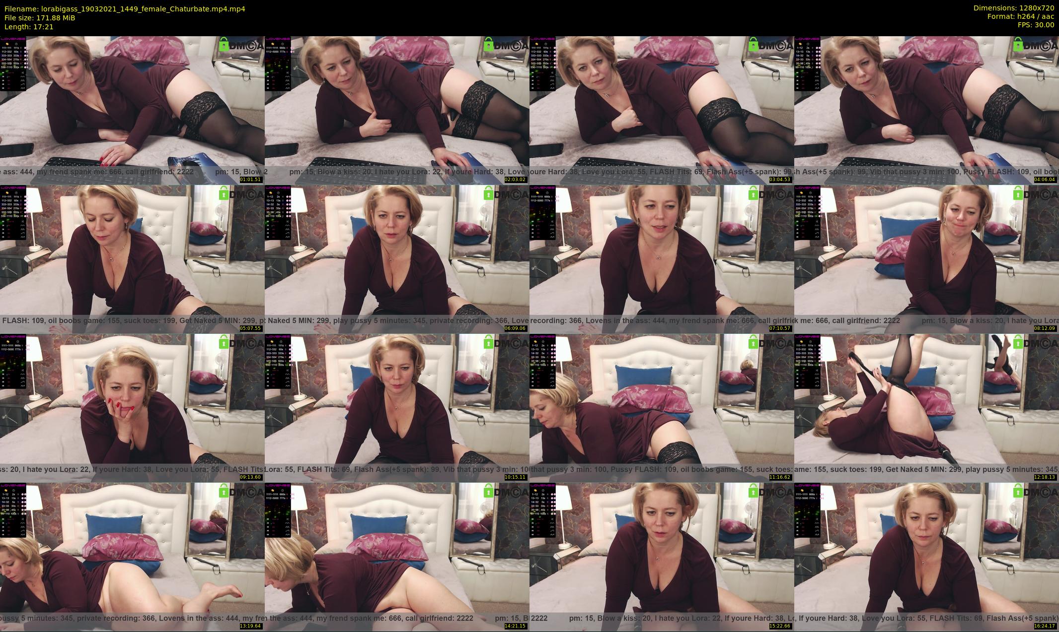 lorabigass — 18 minute Chaturbate female cam show recording, 720p, Mar 19, 2021