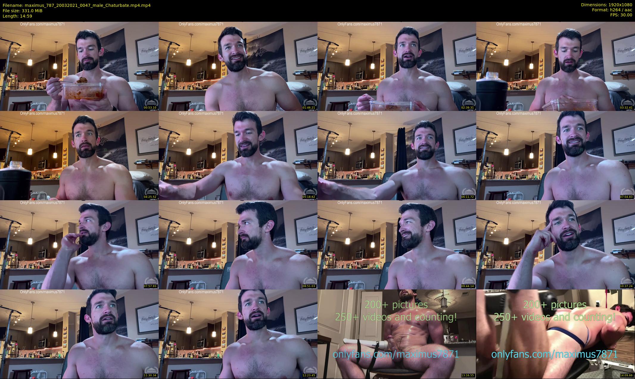 maximus_787 — 15 minute Chaturbate male cam show recording, 1080p, Mar 20, 2021
